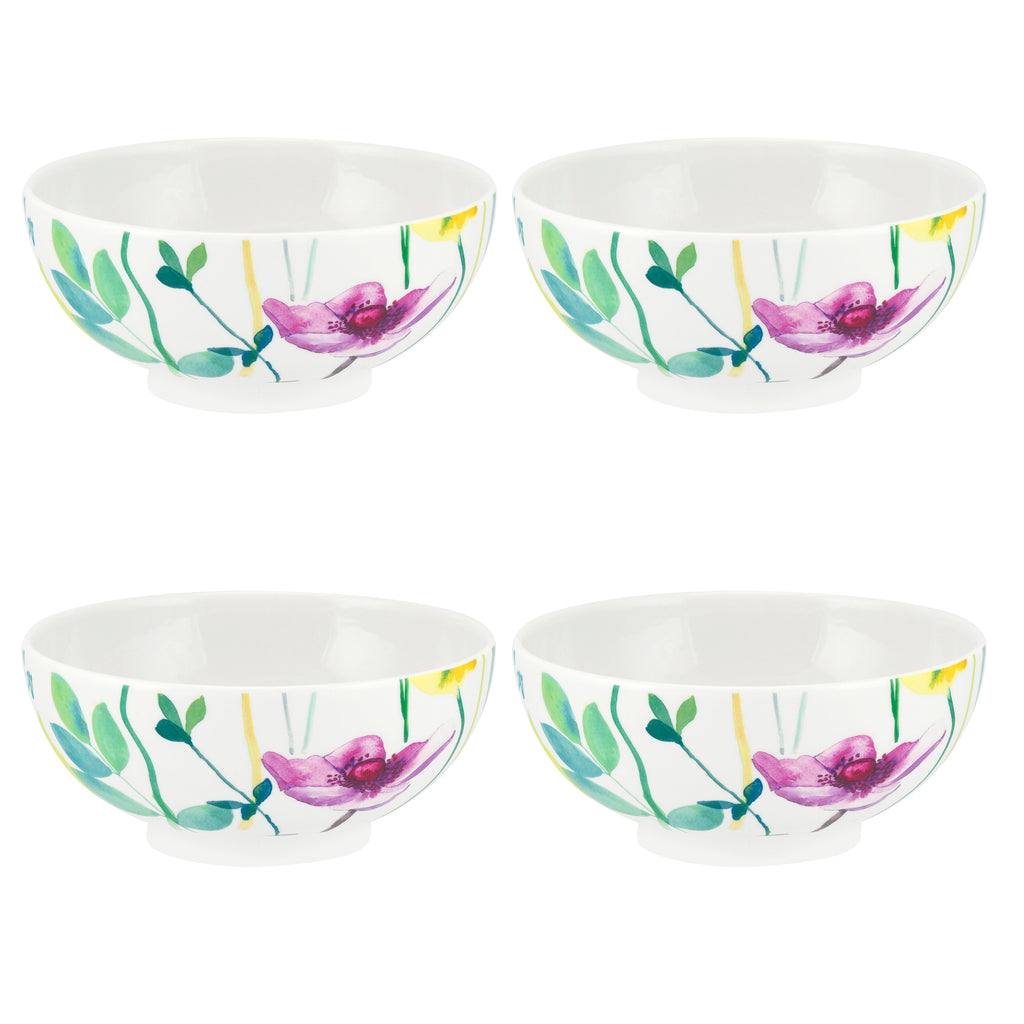 Water Garden (Pre-Order Range) Footed Bowl - Set of 4 15cm Set of 4