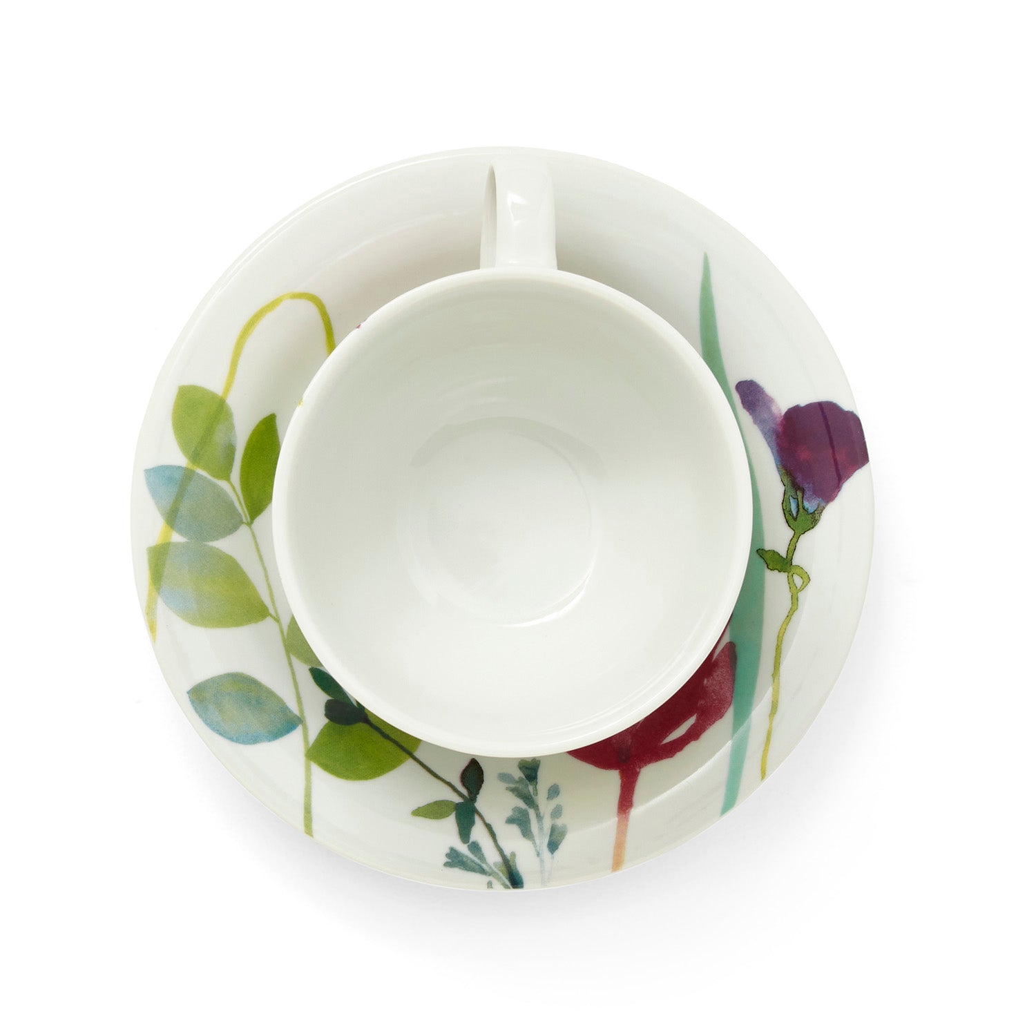 Water Garden (Pre-Order Range) Breakfast Cup & Scr - Set of 4 Cup: 0.3L 
Saucer: 17cm Set of 4