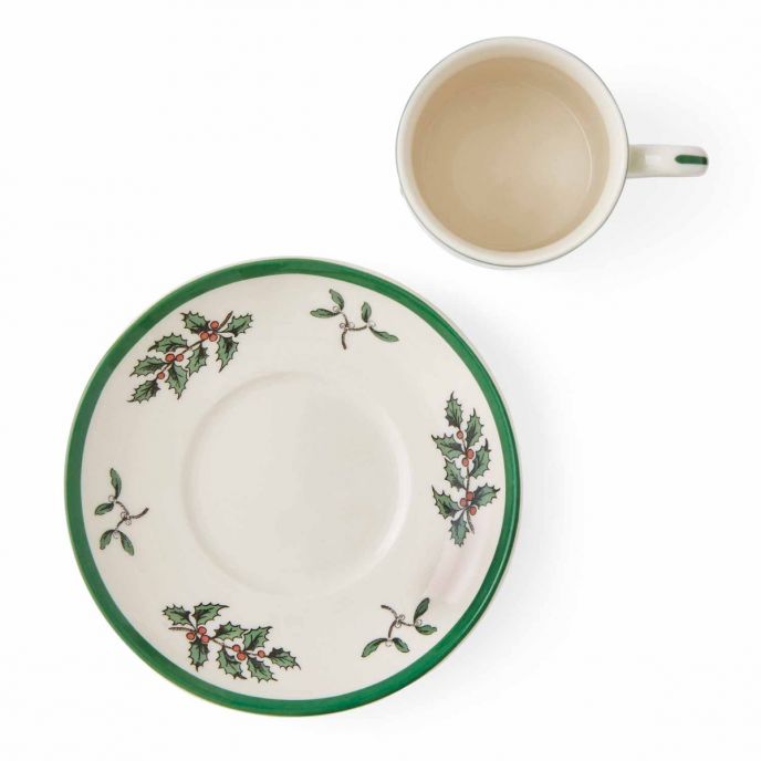 Christmas Tree Set of 4 Espresso Cup & Saucer