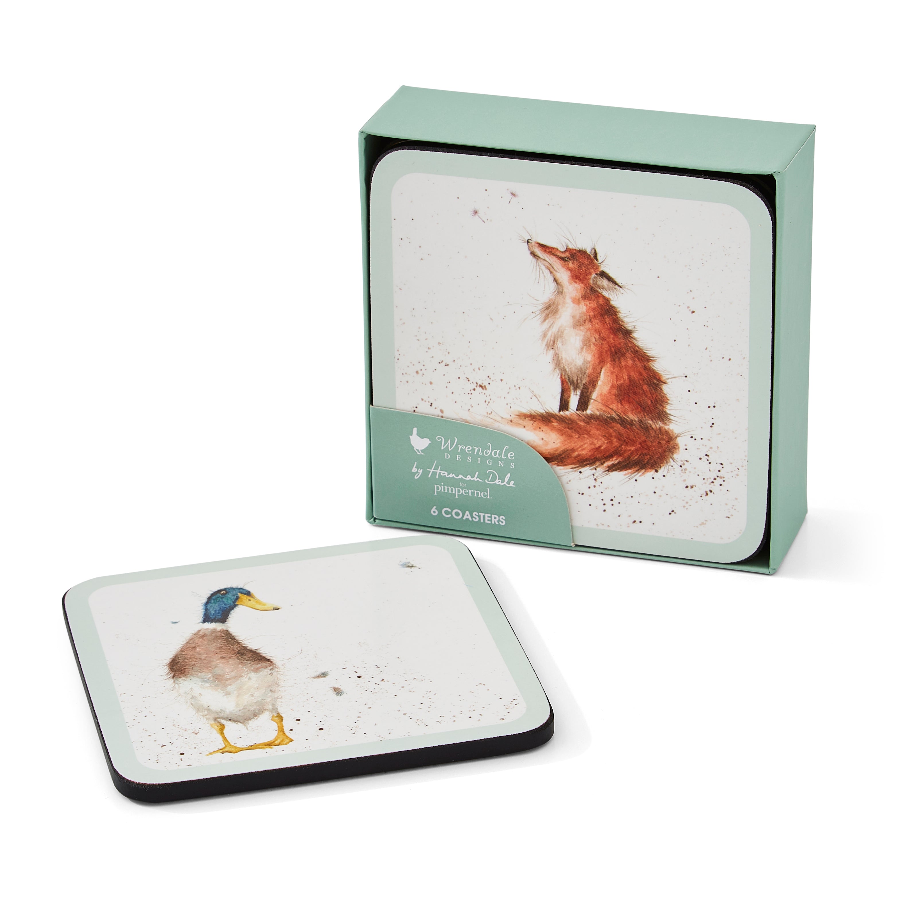 Wrendale Designs Wrendale Coasters - Set of 6 10.5 x 10.5cm Boxed Set