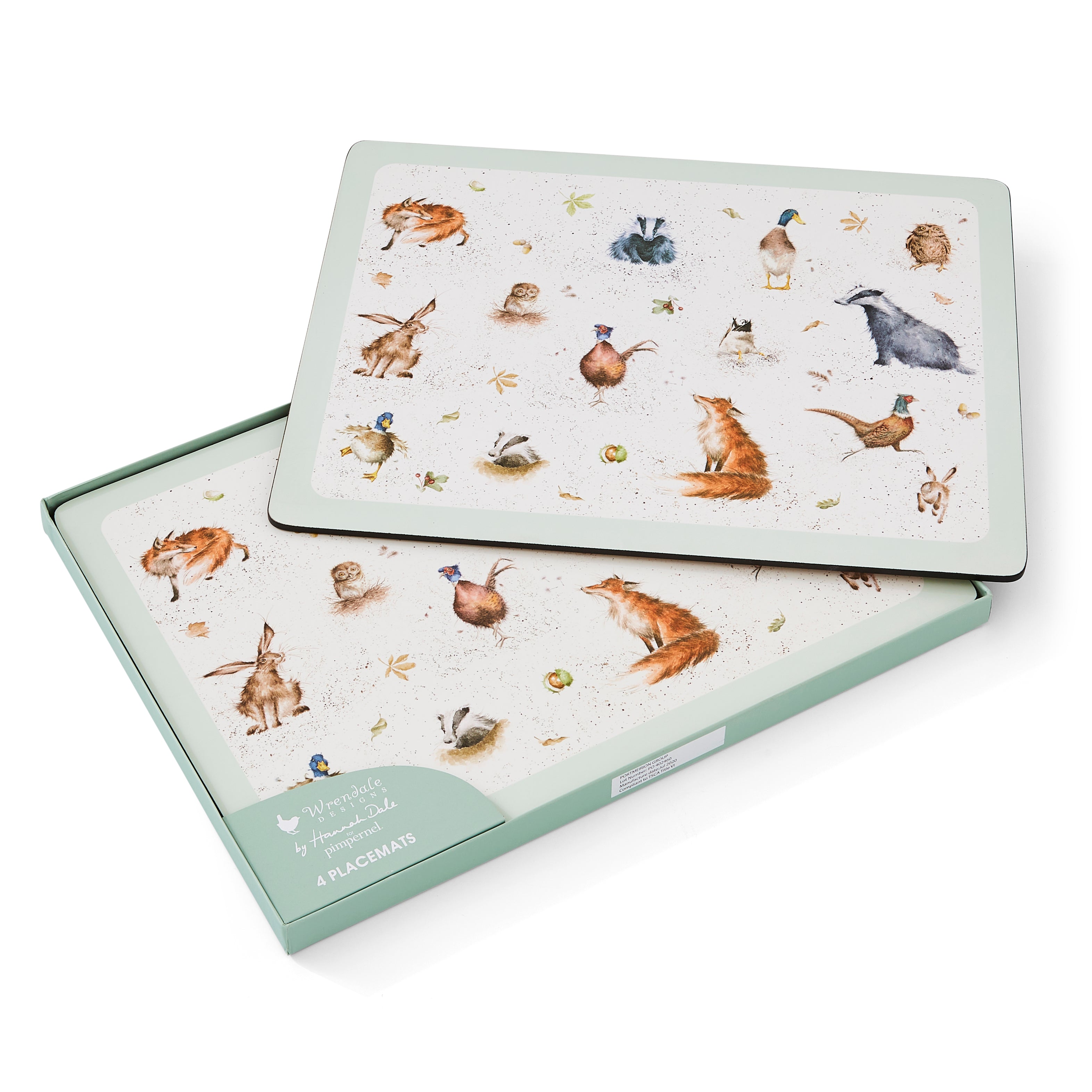 Wrendale Designs Wrendale Large Placemats - Set of 4 40.1 x 29.8cm Boxed Set