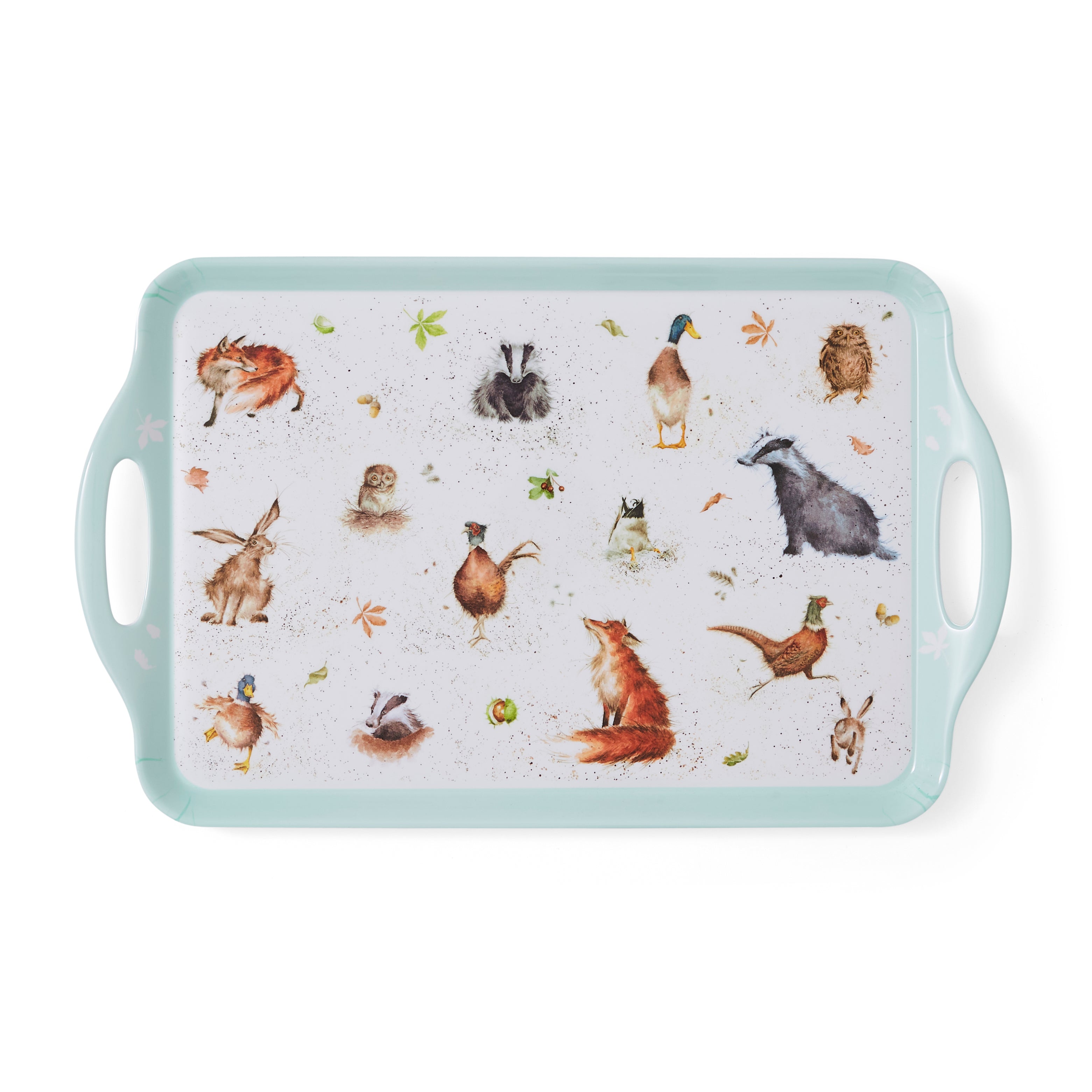 Wrendale Designs Large Handled Tray (Multi) 48 x 29.5cm Single