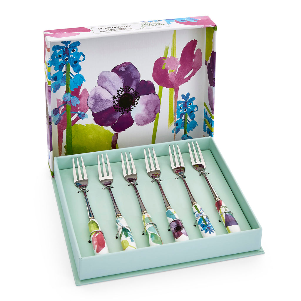 Water Garden (Pre-Order Range) Pastry Forks - Set of 6 15cm Boxed Set