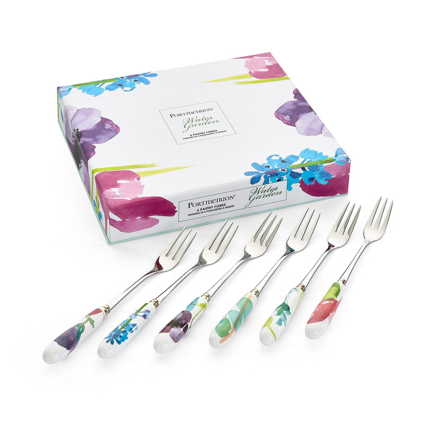 Water Garden (Pre-Order Range) Pastry Forks - Set of 6 15cm Boxed Set