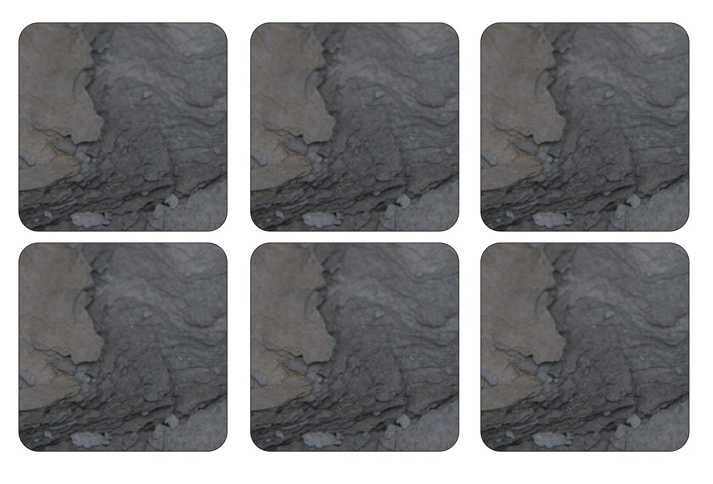 Pimpernel Midnight Slate Coasters - Set of 6 10.5 x 10.5cm Boxed Set