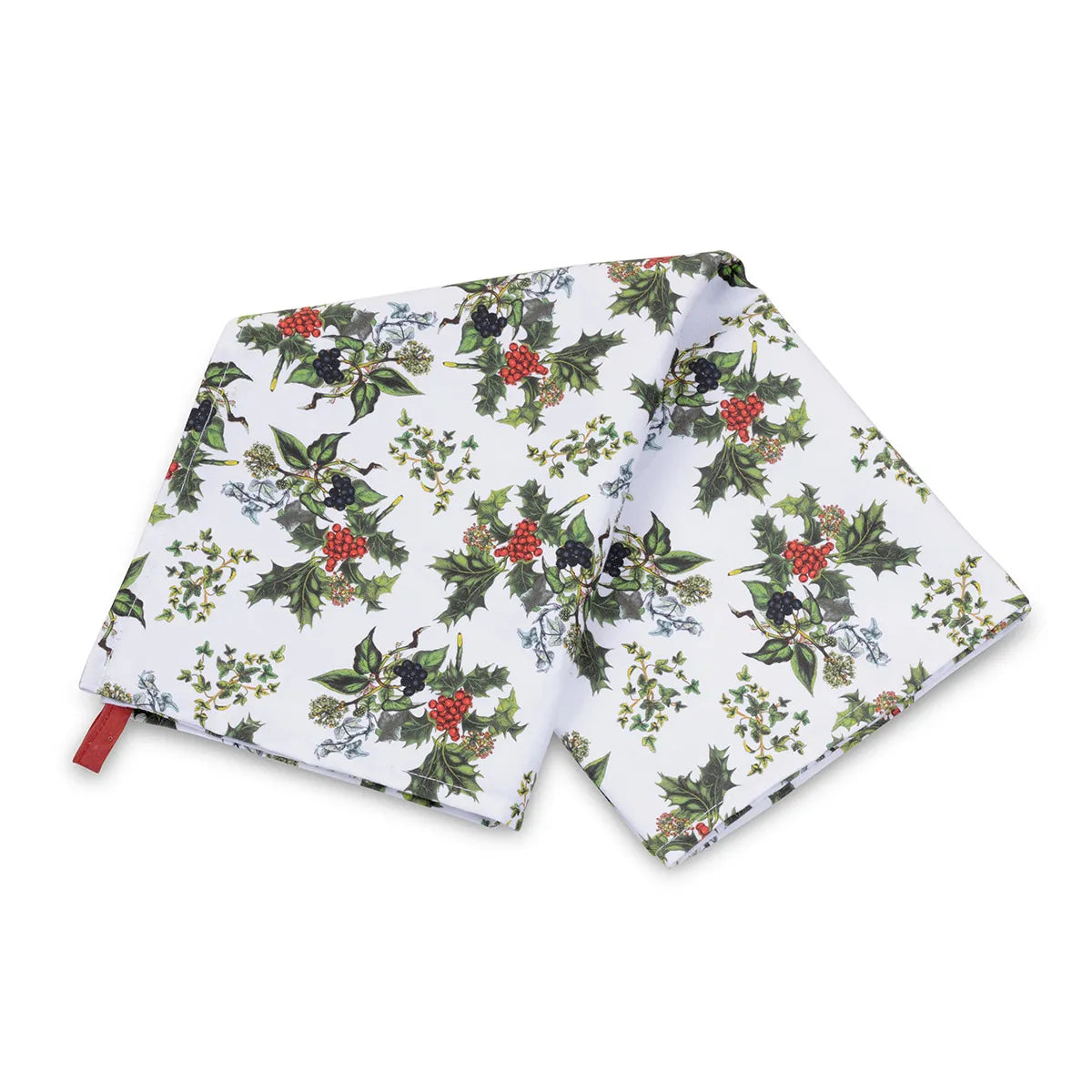 The Holly and the Ivy Tea Towel