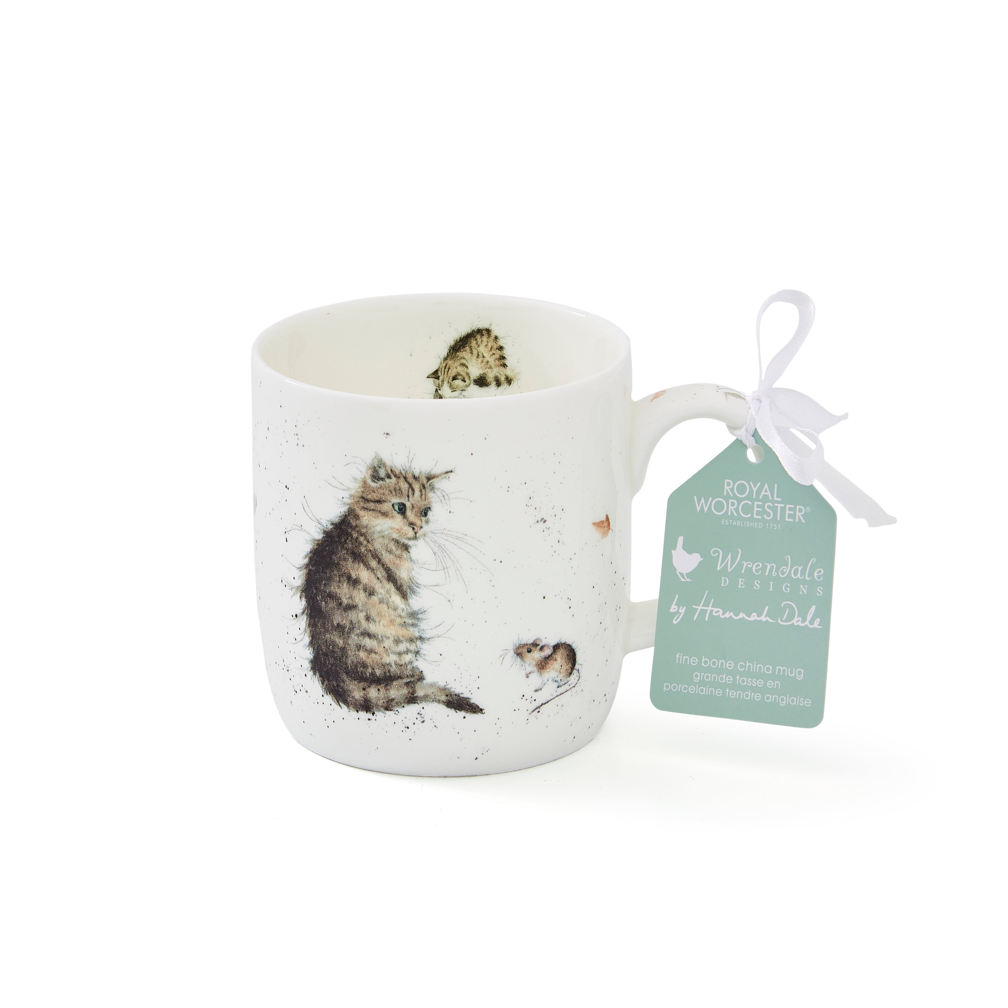 Royal Worcester Wrendale Designs Cat and Mouse (Cat) 0.31L Set of 6