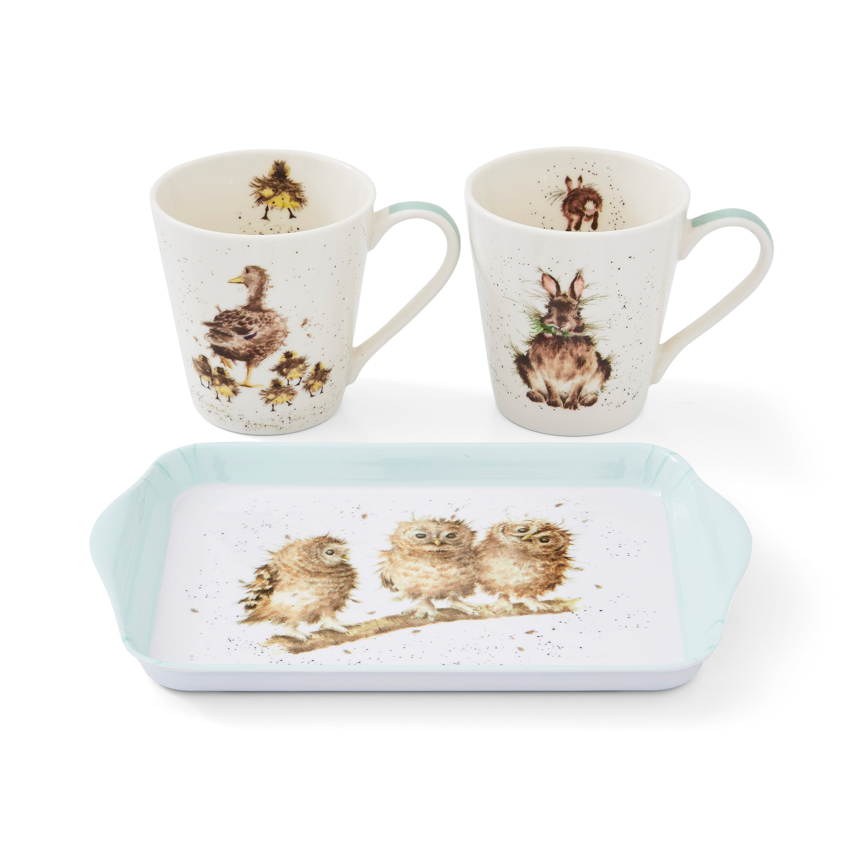 Wrendale Designs Mug & Tray Set Mug 0.18L 
Tray 21 x 14cm Single