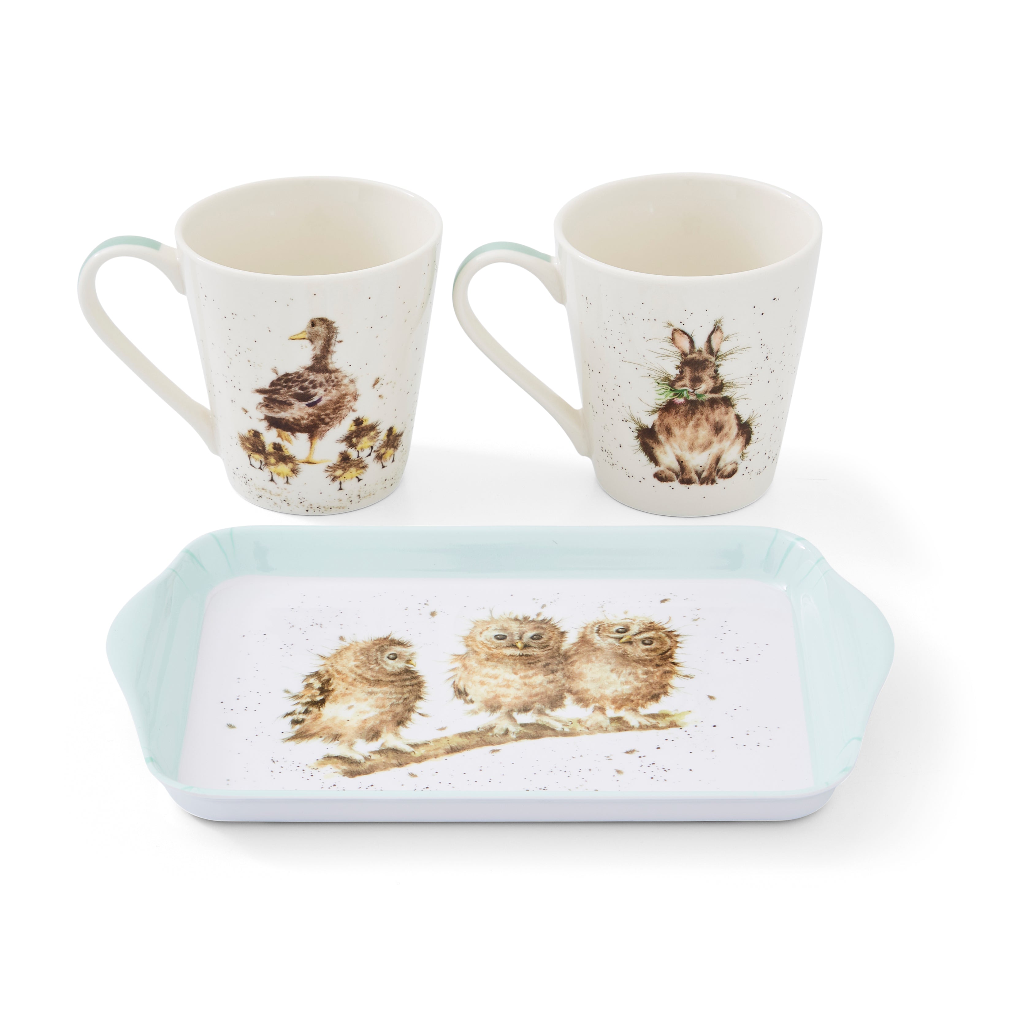 Wrendale Designs Mug & Tray Set Mug 0.18L 
Tray 21 x 14cm Single