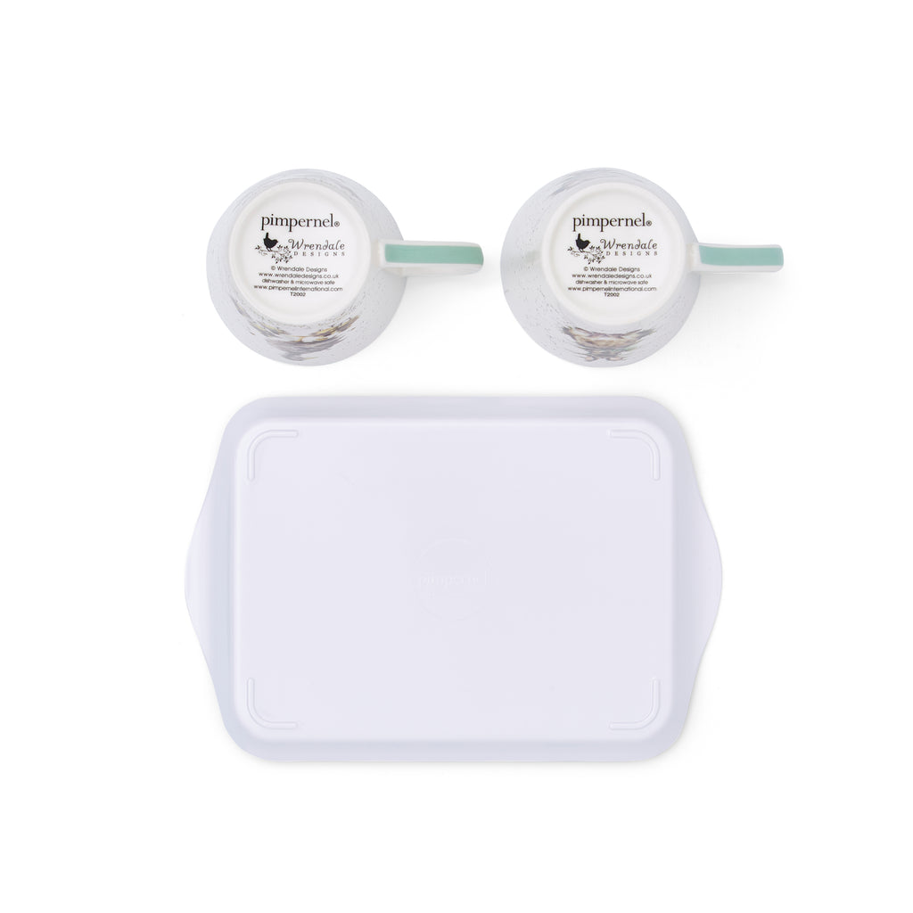 Wrendale Designs Mug & Tray Set Mug 0.18L 
Tray 21 x 14cm Single
