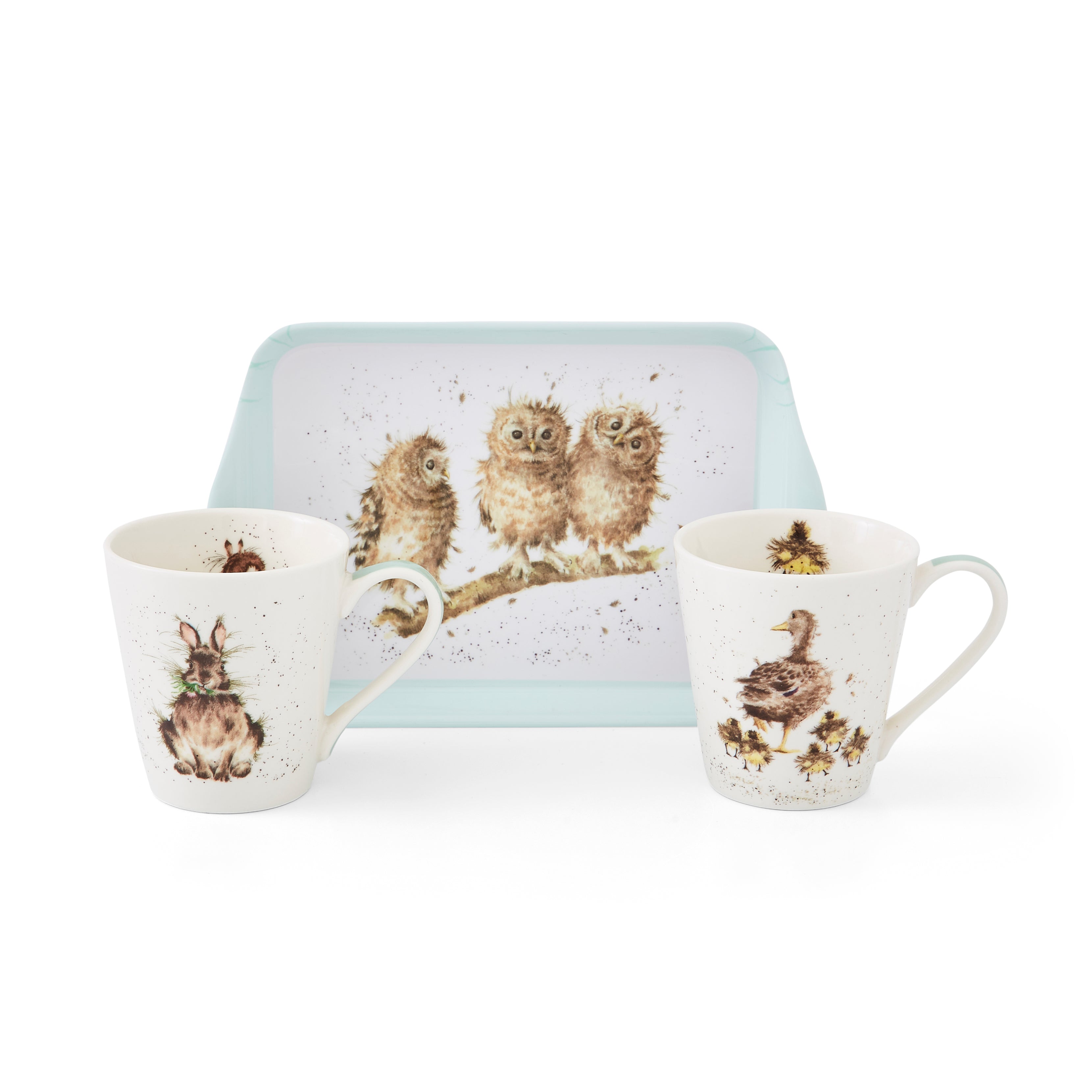 Wrendale Designs Mug & Tray Set Mug 0.18L 
Tray 21 x 14cm Single