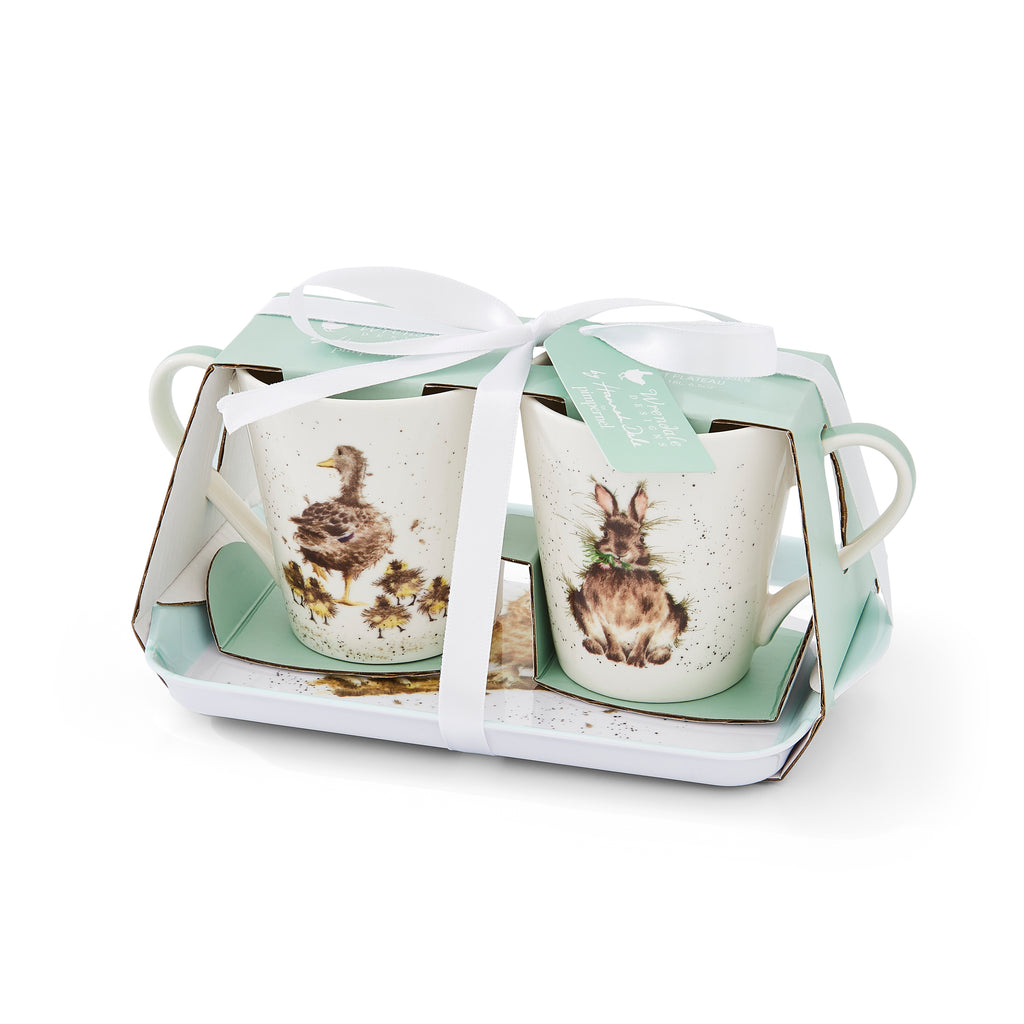 Wrendale Designs Mug & Tray Set Mug 0.18L 
Tray 21 x 14cm Single