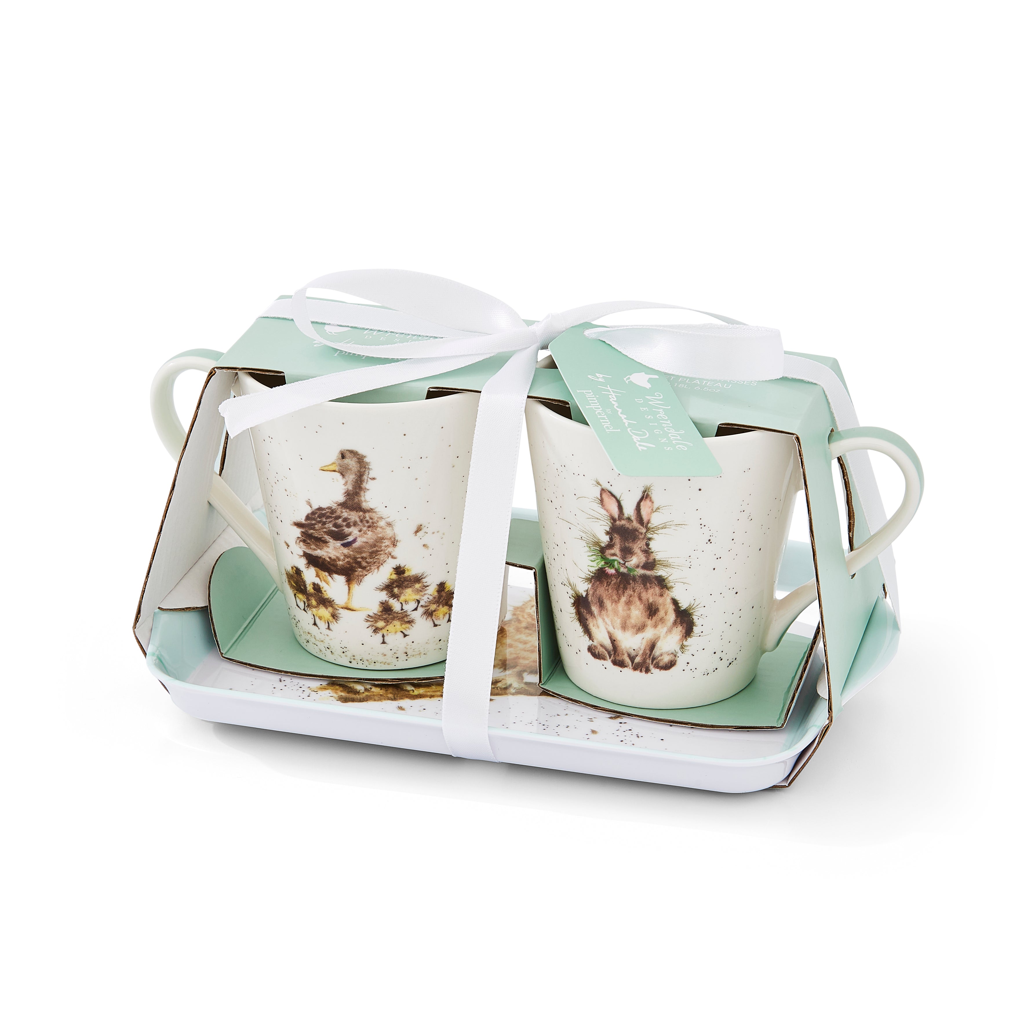 Wrendale Designs Mug & Tray Set Mug 0.18L 
Tray 21 x 14cm Single