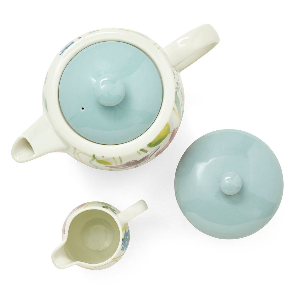 Water Garden (Pre-Order Range) 3 Piece Tea Set Teapot 1.35L / Cream 0.23L / Sugar 0.3L Boxed Set