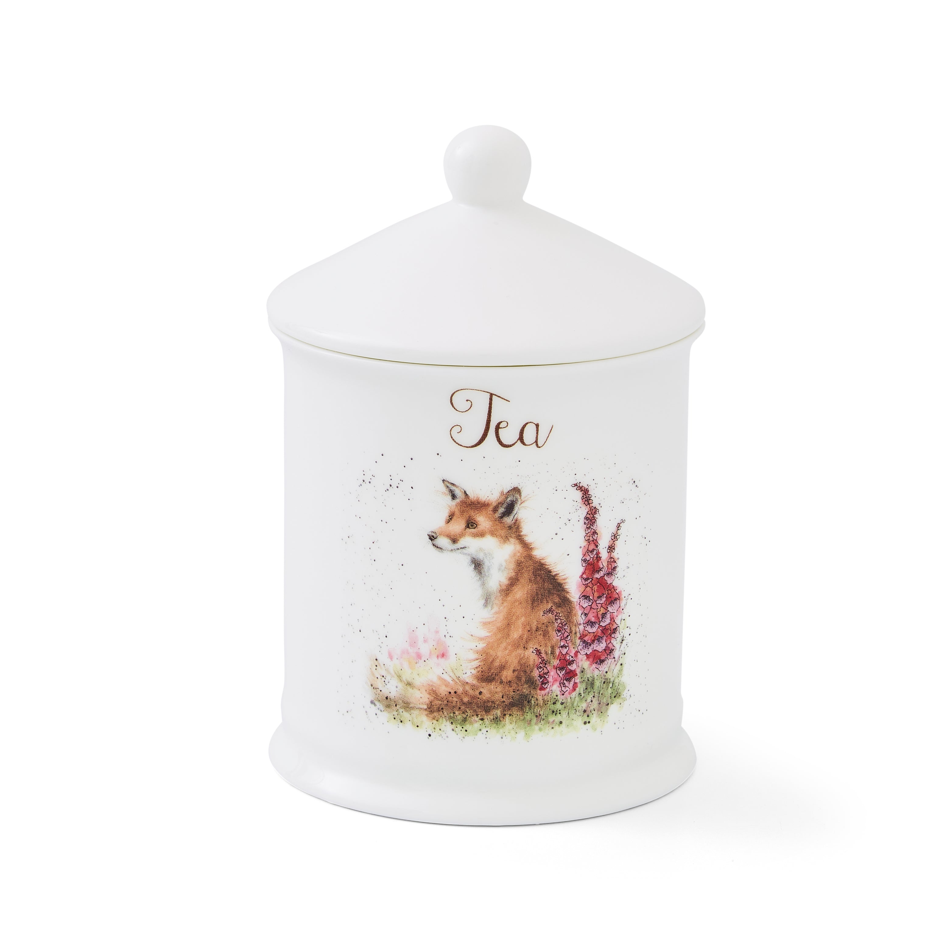 Wrendale Designs Tea Canister (Fox) 10cm Dia
14.5cm H Single