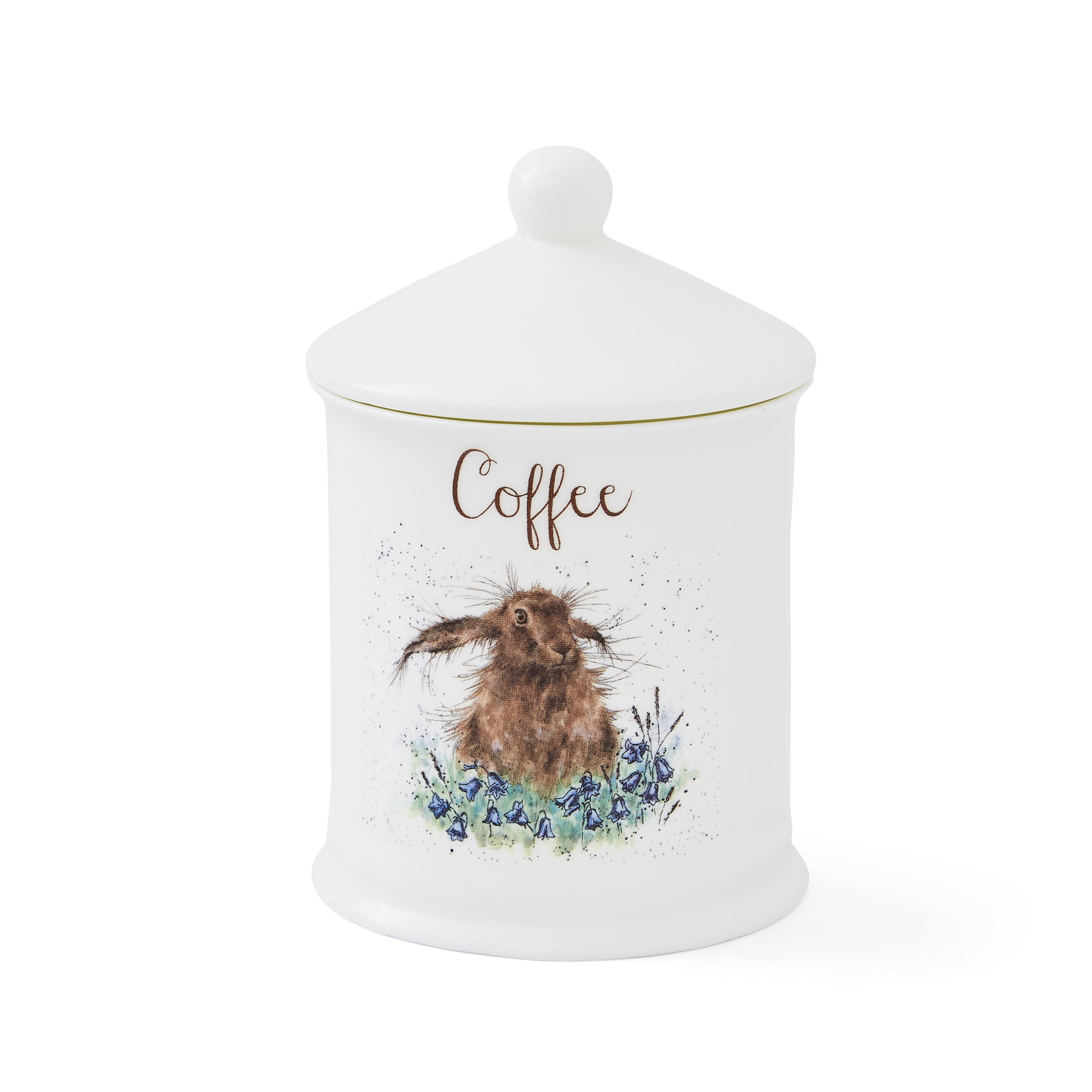 Wrendale Designs Coffee Canister (Hare) 10cm Dia
14.5cm H Single