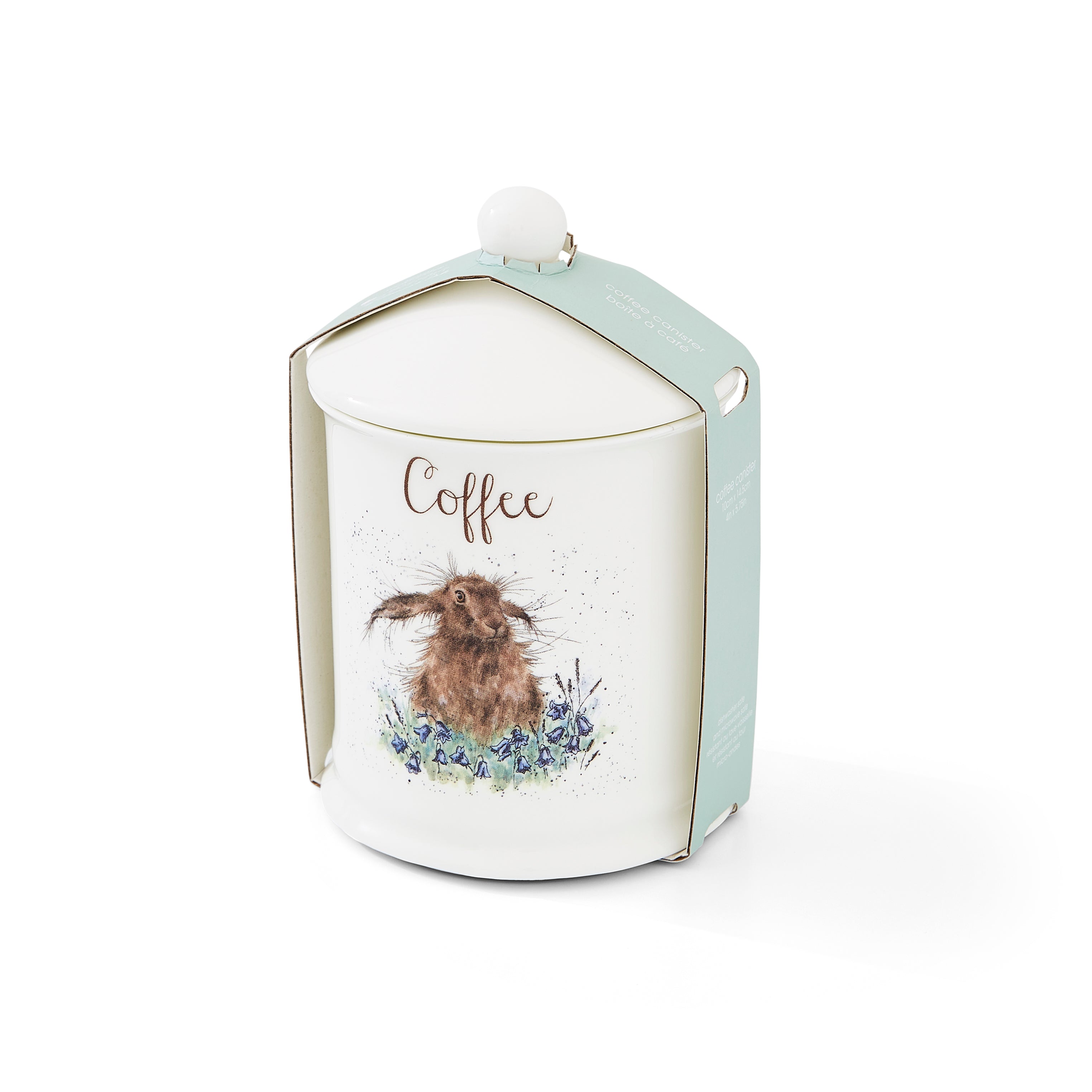 Wrendale Designs Coffee Canister (Hare) 10cm Dia
14.5cm H Single