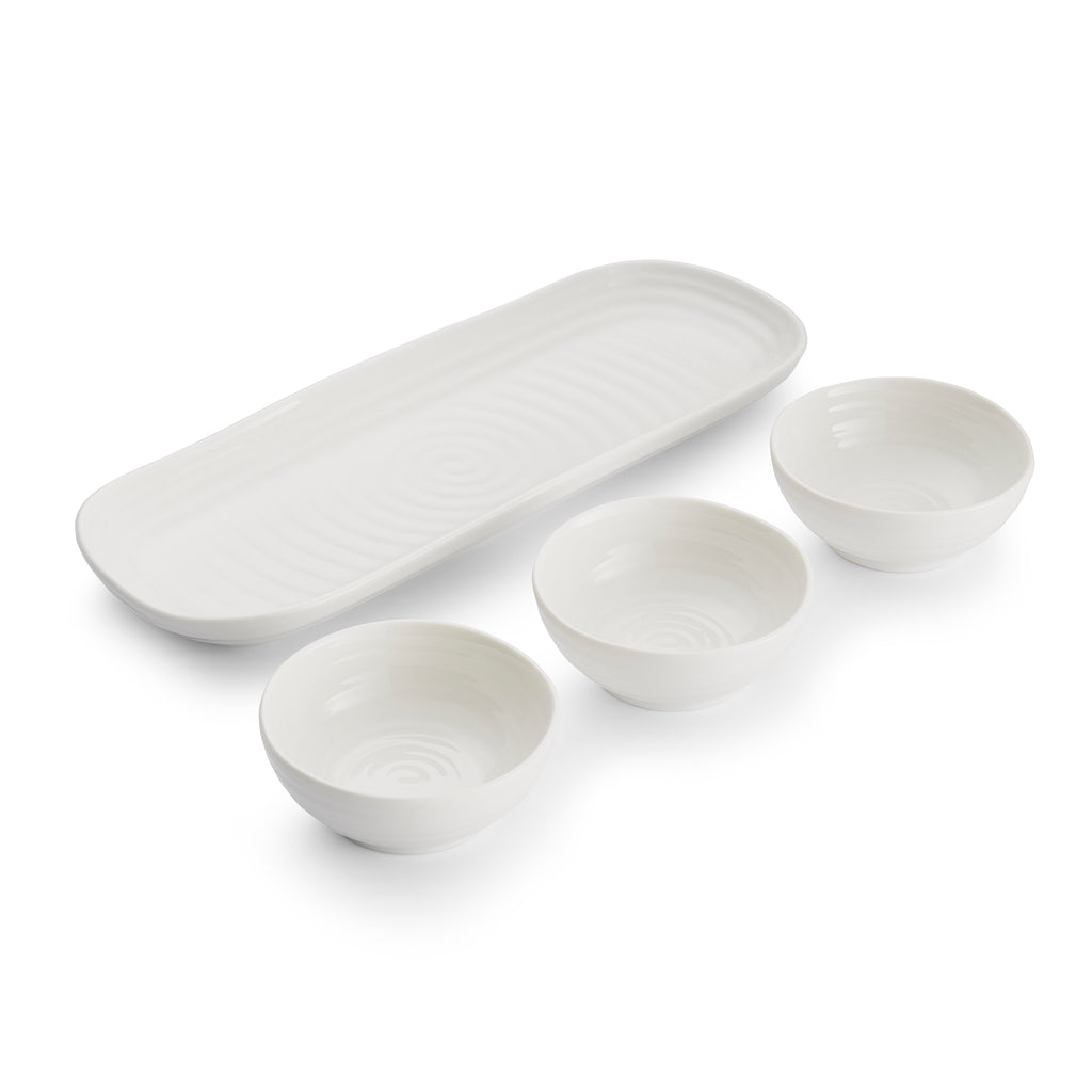 Sophie Conran for Portmeirion 3 Bowl & Tray Set Tray 27.5cm x 10cm
Bowl 8cm Boxed Set