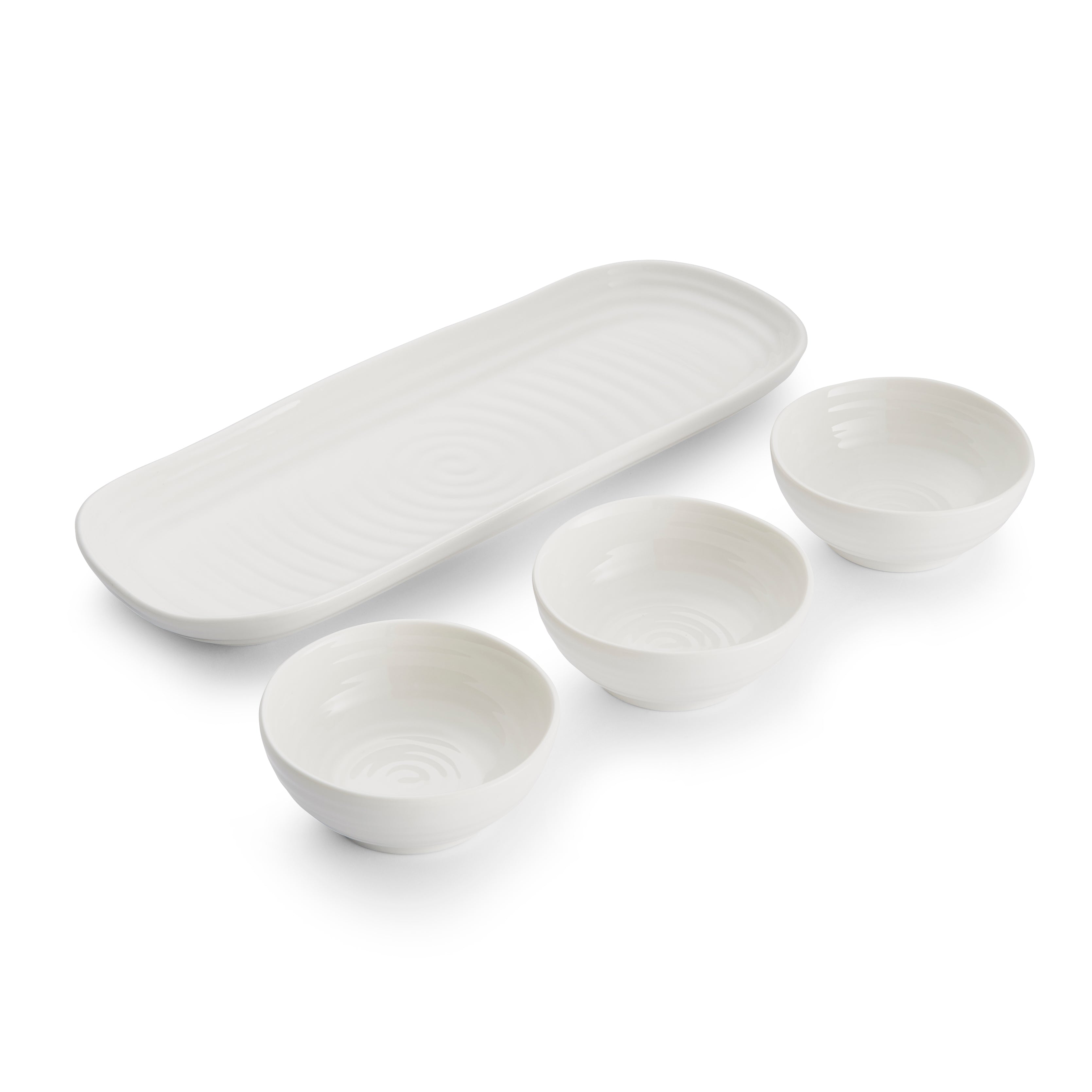 Sophie Conran for Portmeirion 3 Bowl & Tray Set Tray 27.5cm x 10cm
Bowl 8cm Boxed Set