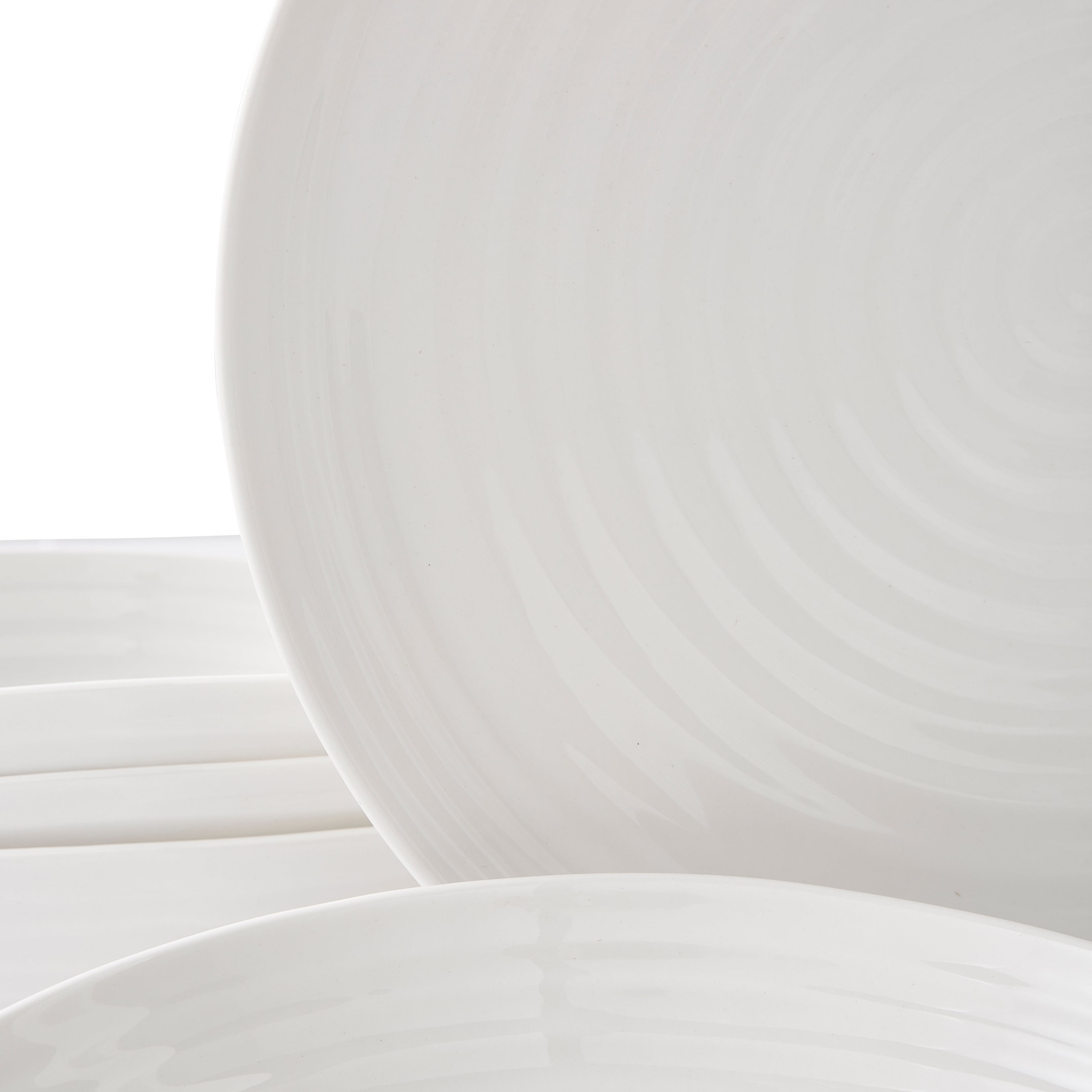 Sophie Conran for Portmeirion 12 Piece Coupe Set 4 x 27cm/10.5" Coupe Plate, 4 x 22cm/8.5" Coupe Plate, 4 x 20cm/8" Bowl Boxed Set