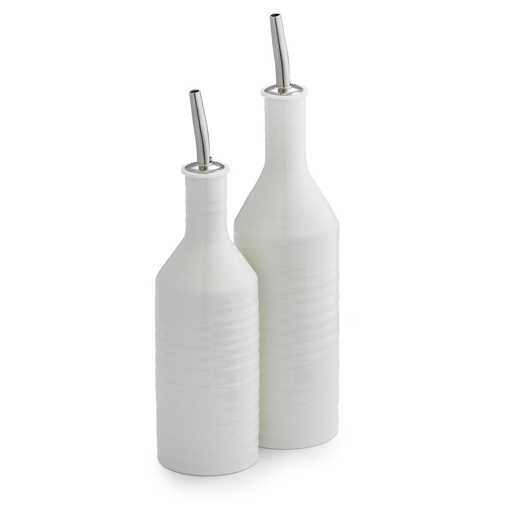 Sophie Conran for Portmeirion Oil & Vinegar Drizzler Set Oil 26.5cm, Vinegar 23cm Boxed Set