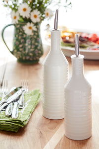Sophie Conran for Portmeirion Oil & Vinegar Drizzler Set Oil 26.5cm, Vinegar 23cm Boxed Set