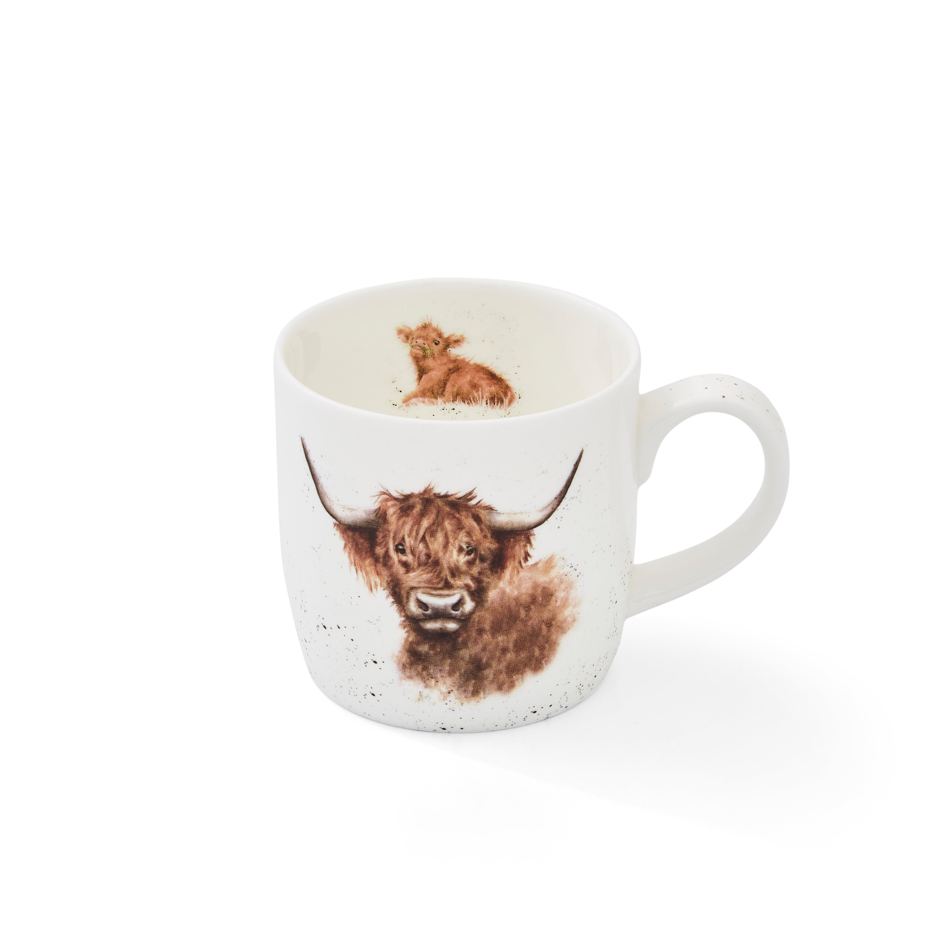 Royal Worcester Wrendale Designs Highland Cow (Cow) 0.31L Set of 6