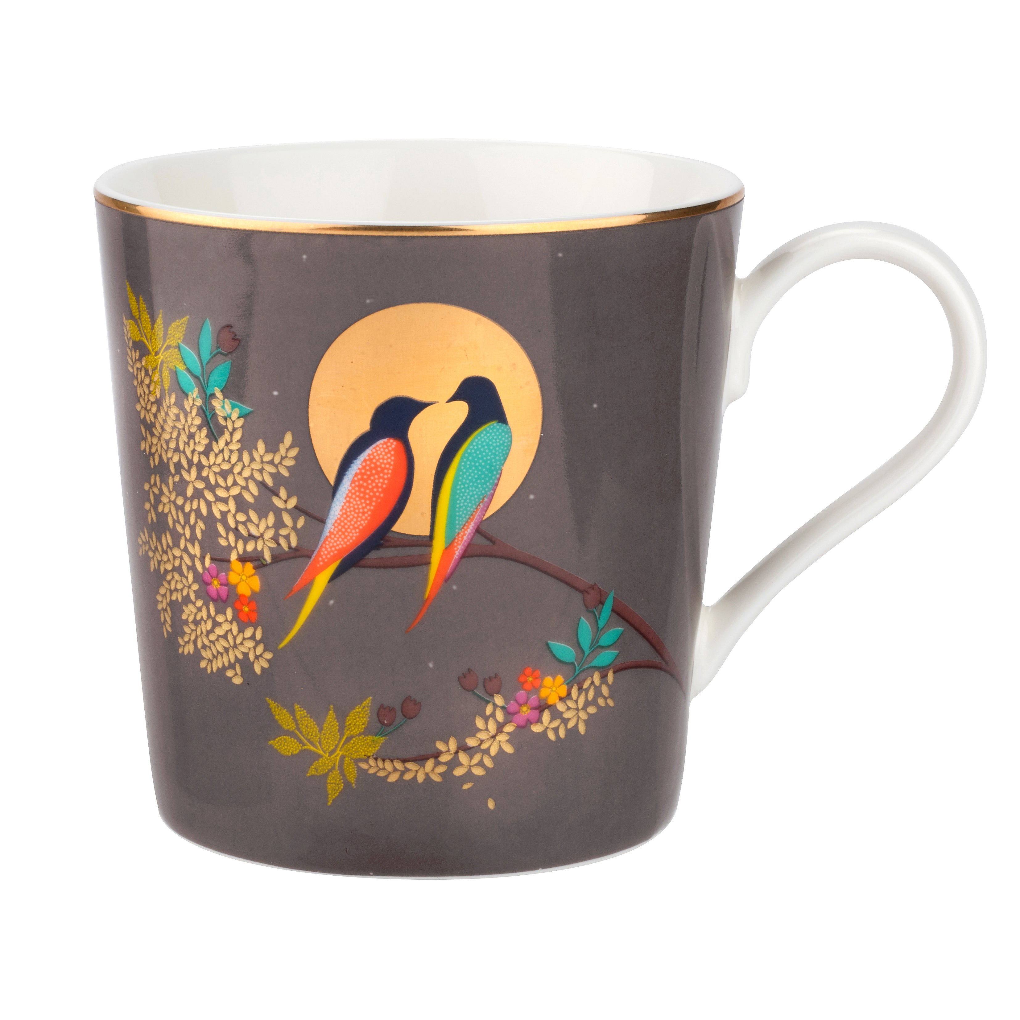 Sara Miller London Artisanne Noir Collection Mug - Dark Grey 0.34L Single