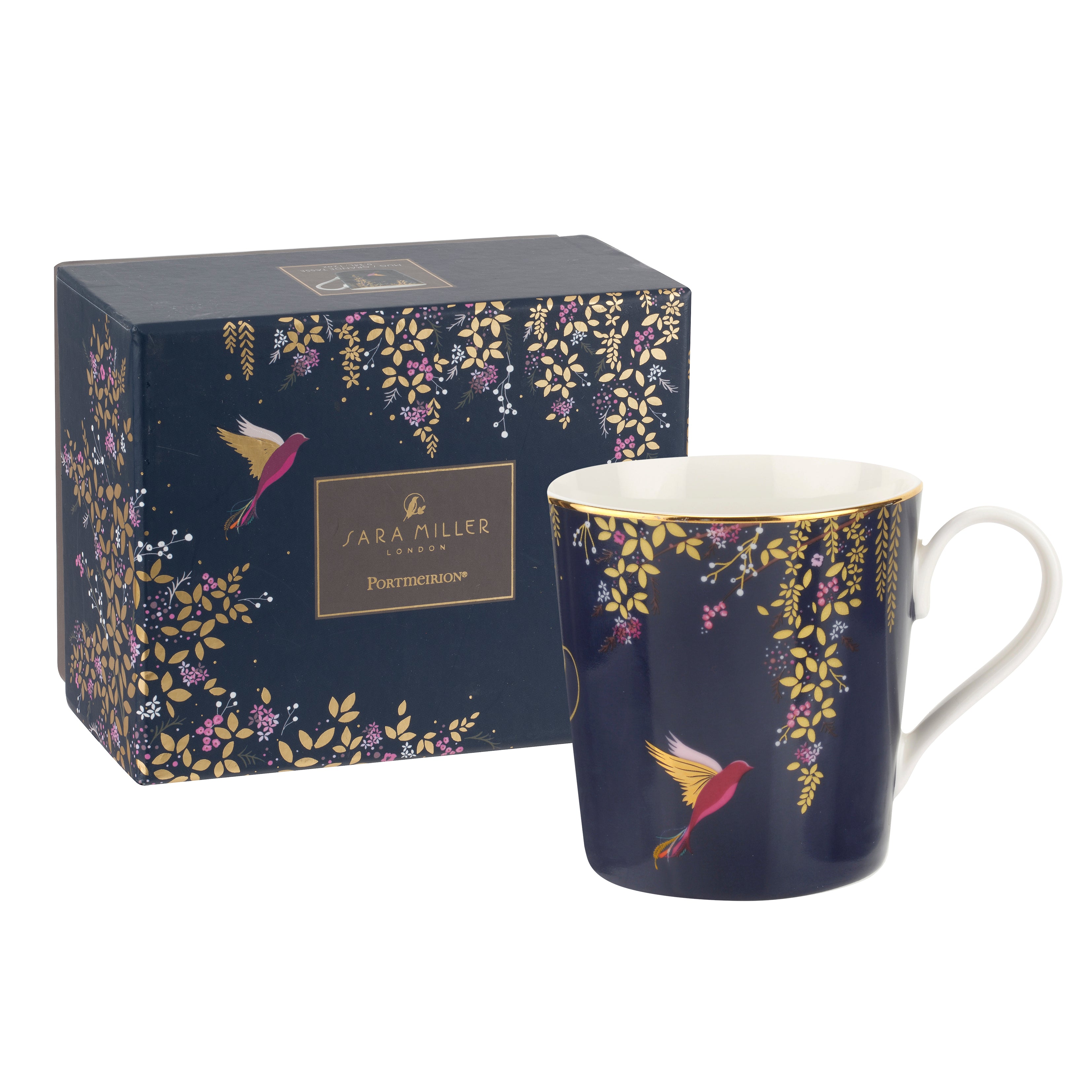 Sara Miller London Artisanne Noir Collection Mug - Navy 0.34L Single