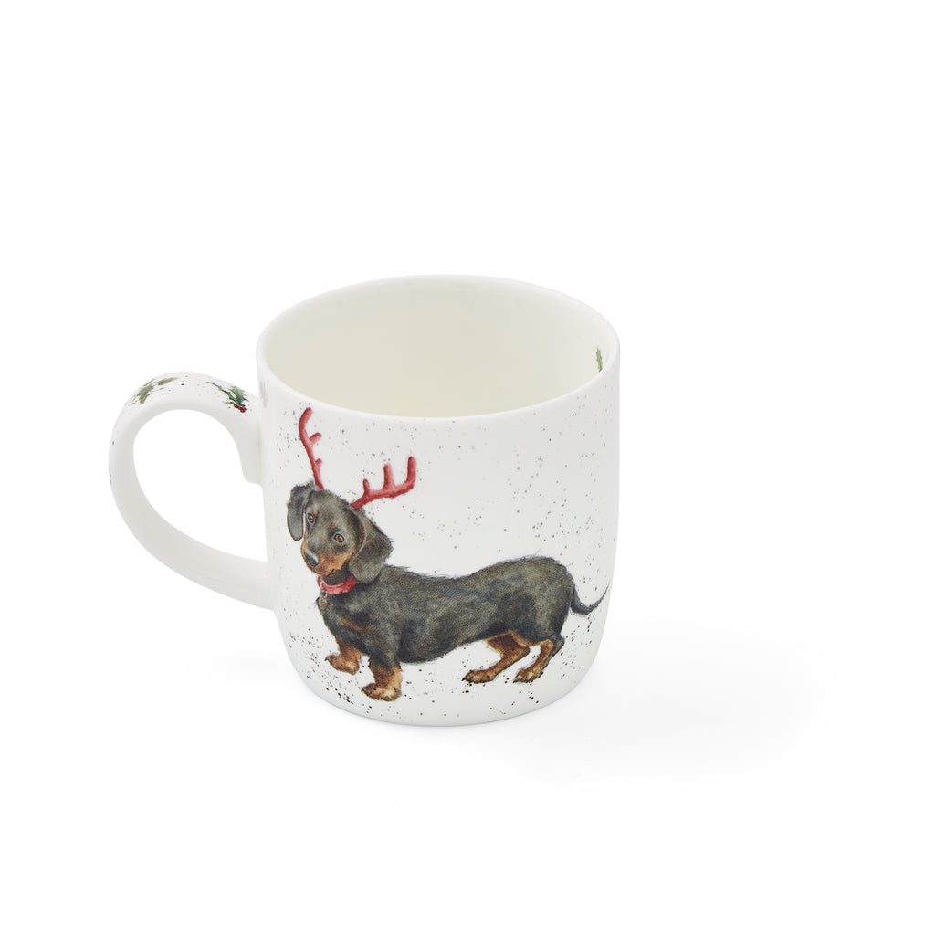 WreWrendale Designs - Christmas Collectionsndale Designs Coloured Collection Dachshund through the Snow (Dog) 0.31L Set of 6