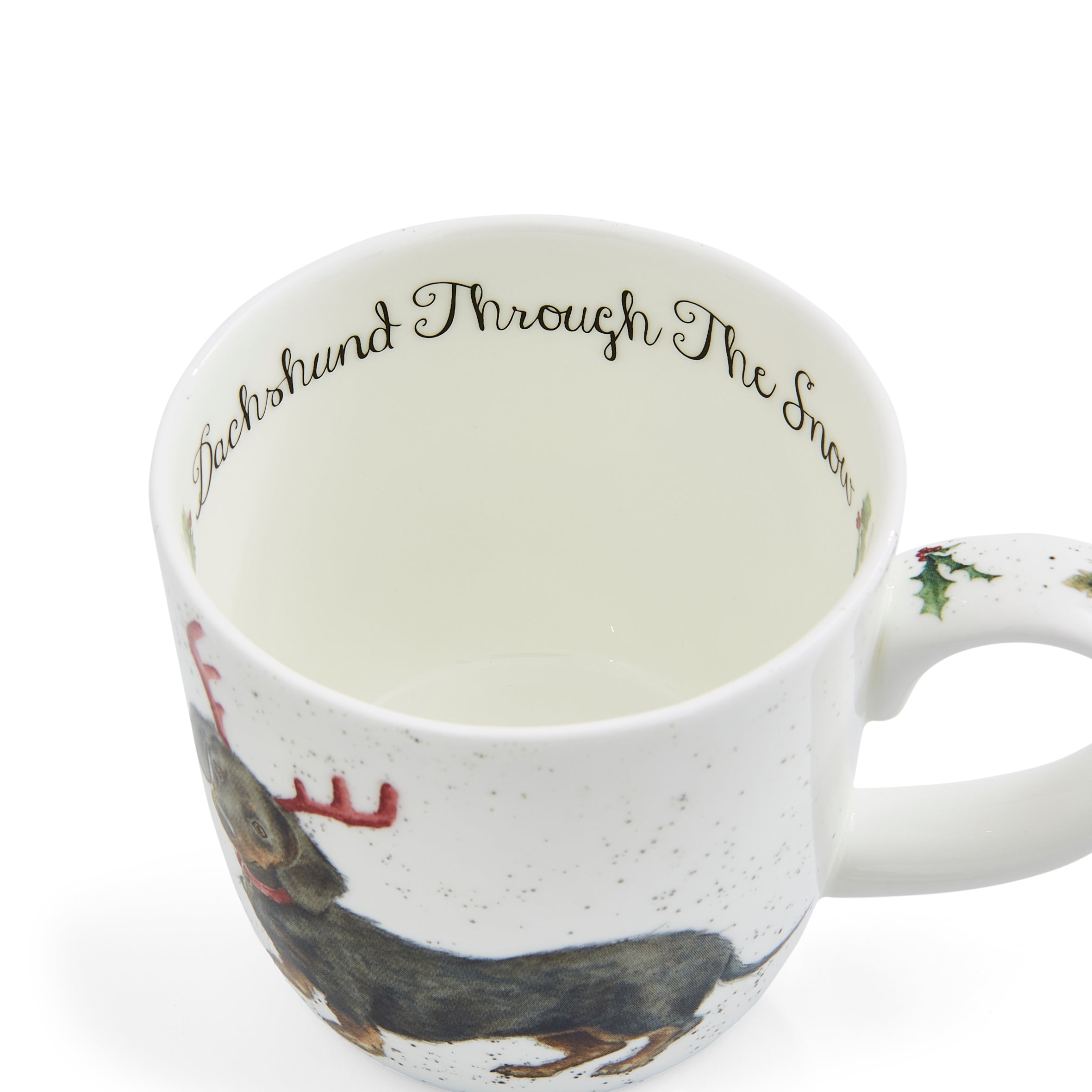 WreWrendale Designs - Christmas Collectionsndale Designs Coloured Collection Dachshund through the Snow (Dog) 0.31L Set of 6