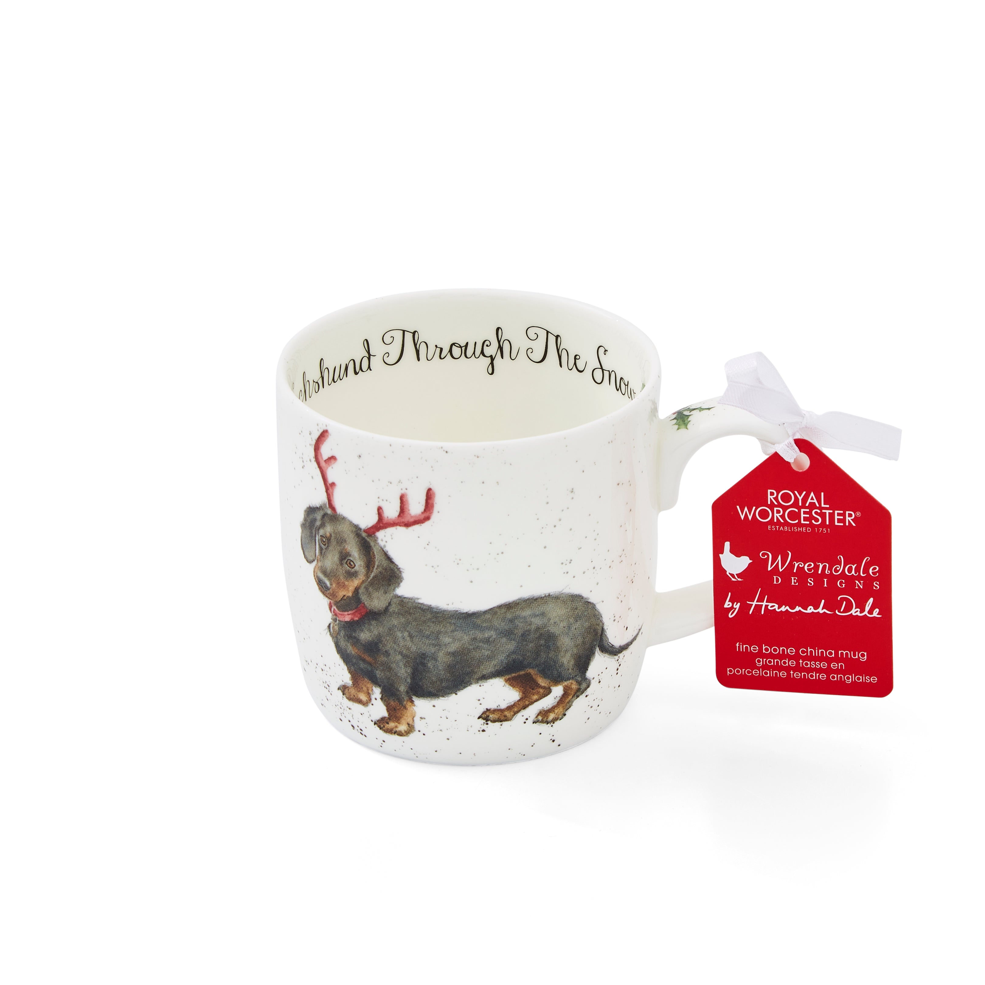 WreWrendale Designs - Christmas Collectionsndale Designs Coloured Collection Dachshund through the Snow (Dog) 0.31L Set of 6