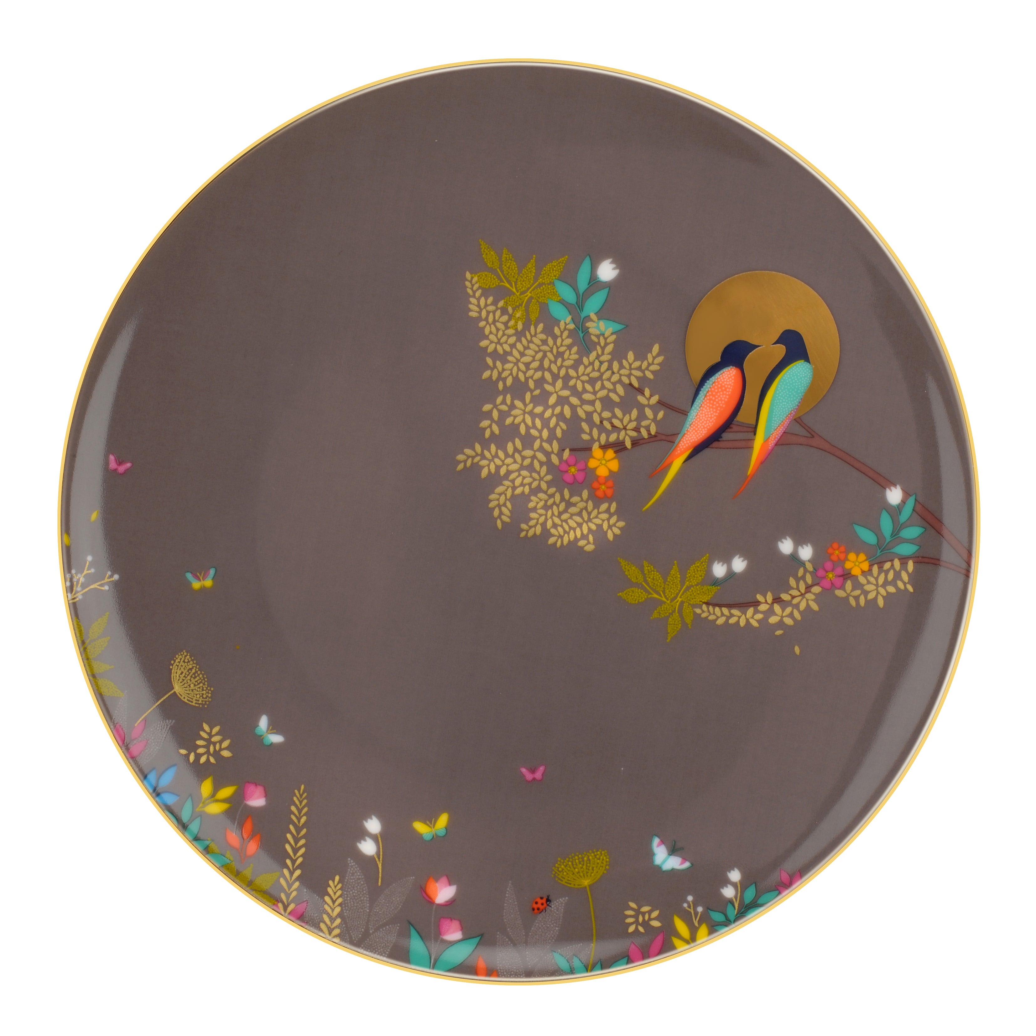 Sara Miller London Artisanne Noir Collection Cake Plates - Assorted - Set of 4 20cm Boxed Set