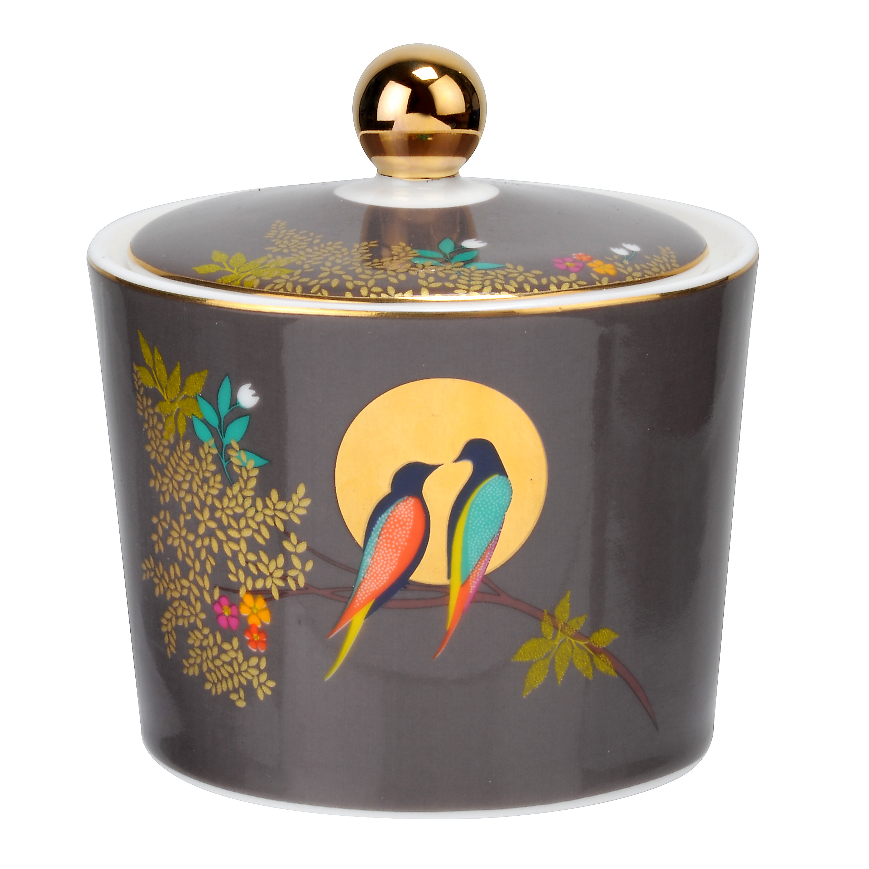 Sara Miller London Artisanne Noir Collection Covered Sugar Bowl 0.28L Single
