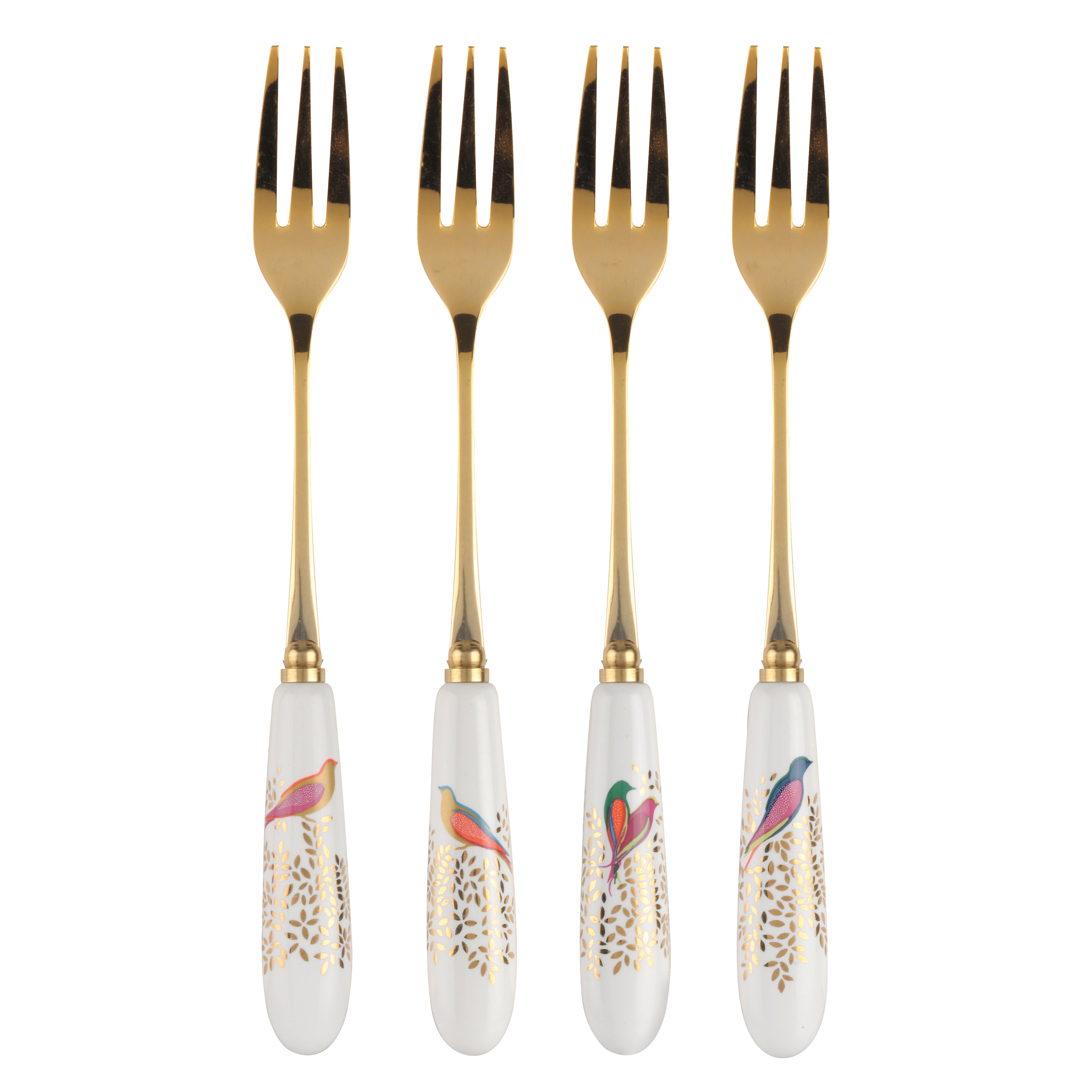 Sara Miller London Artisanne Noir Collection Pastry Forks - Set of 4 15cm Boxed Set