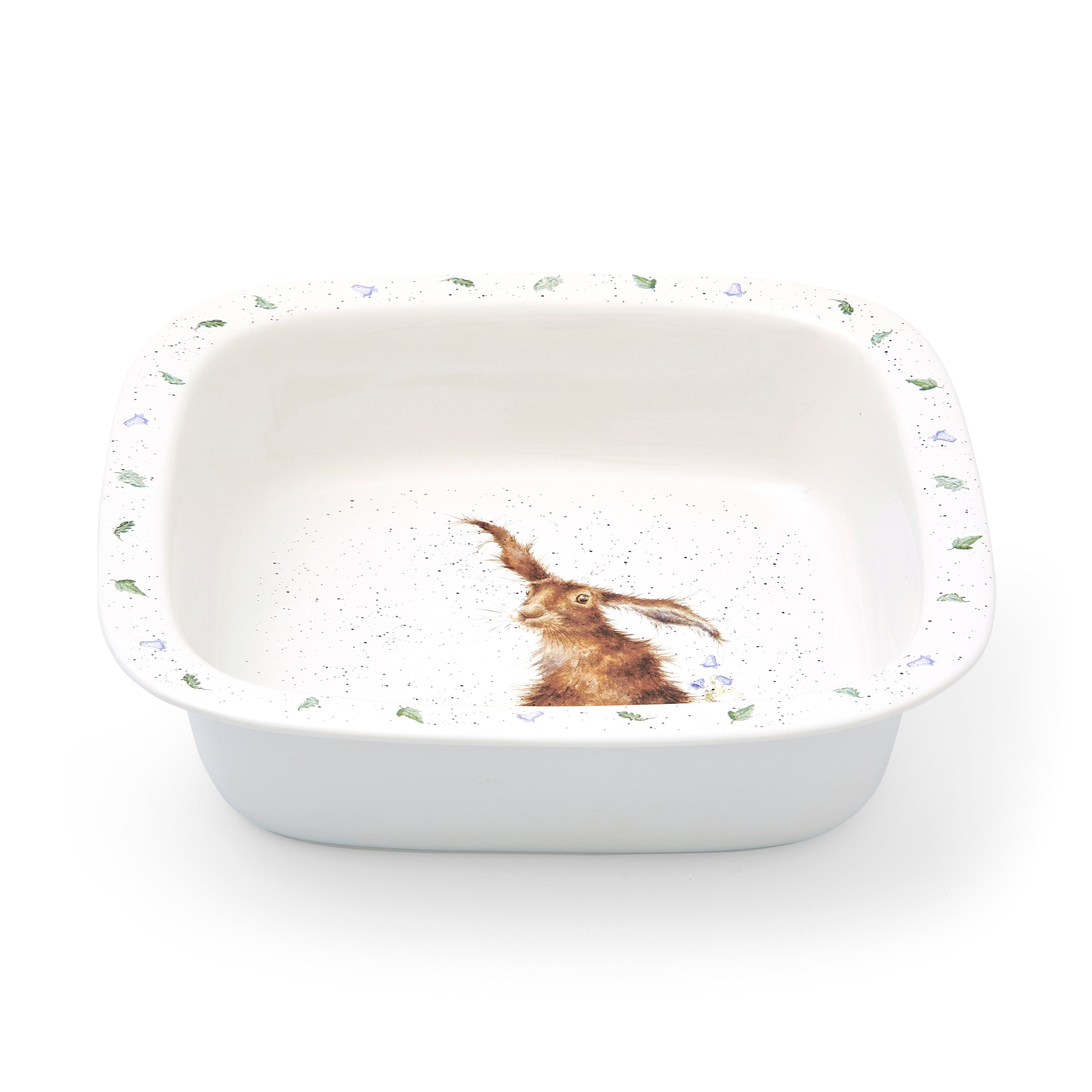 Wrendale Designs Square Dish (Hare) 25.5cm Single