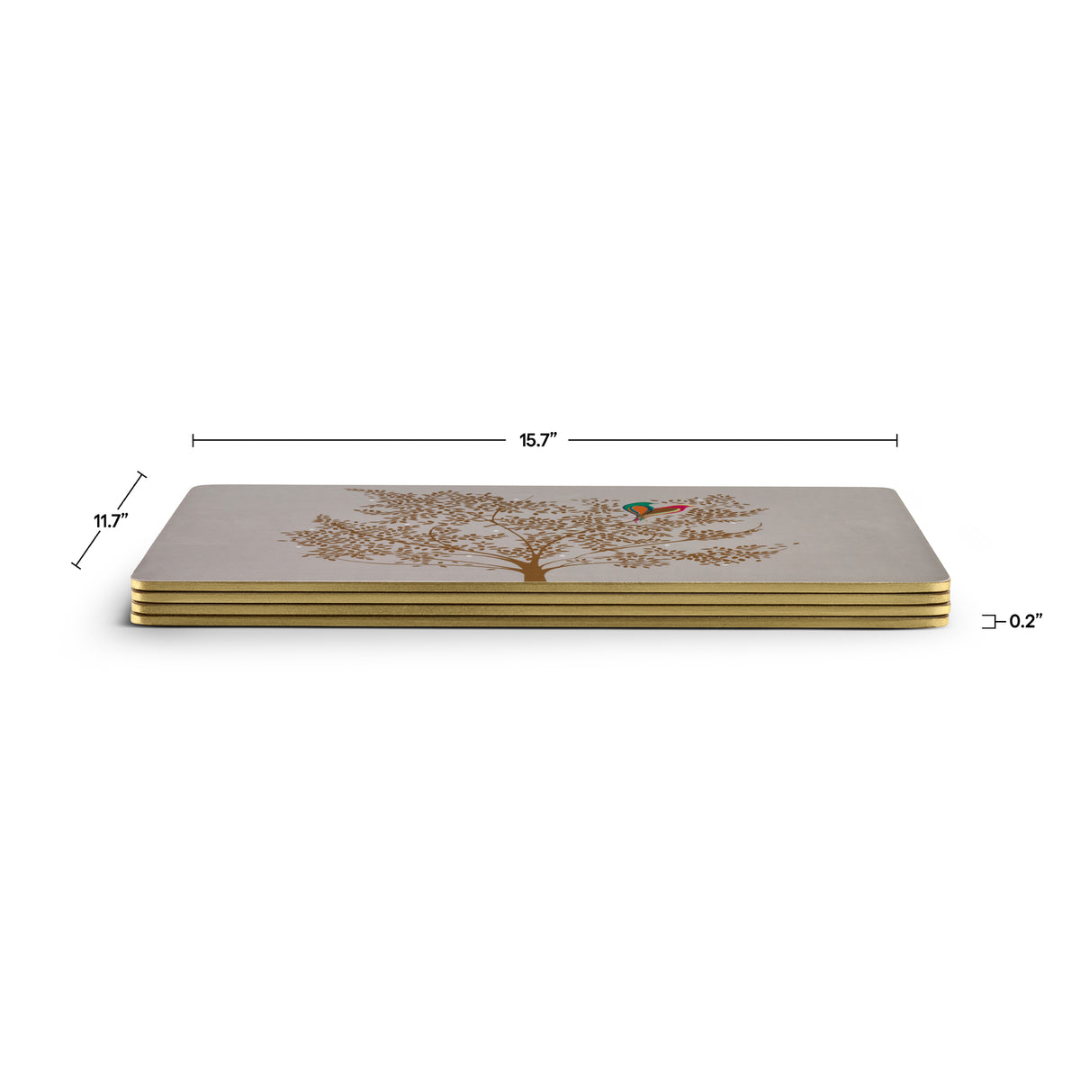 Chelsea Collection Placemats S/4 - Light Grey (s) 40.1 x 29.8 cm Boxed Set