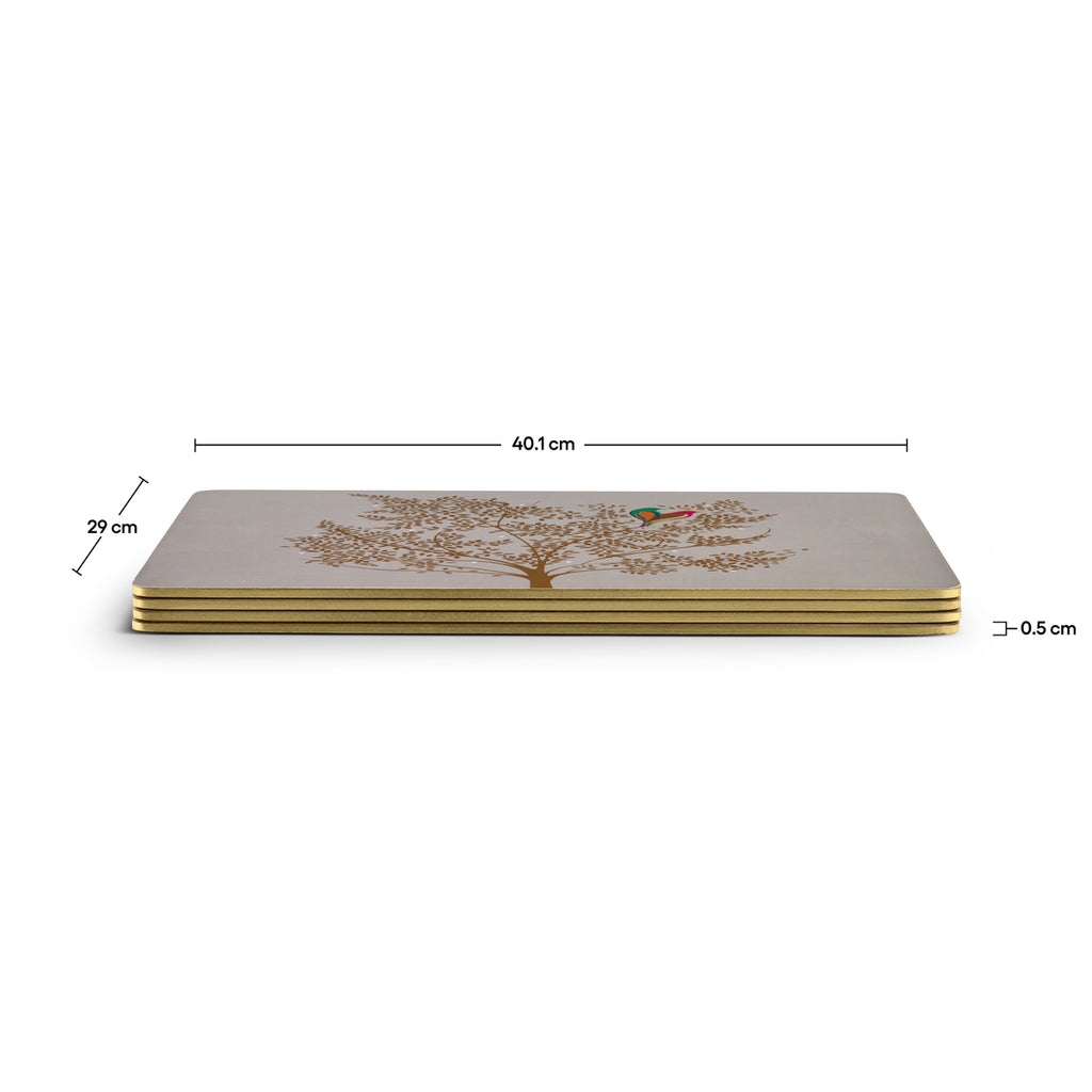 Chelsea Collection Placemats S/4 - Light Grey (s) 40.1 x 29.8 cm Boxed Set