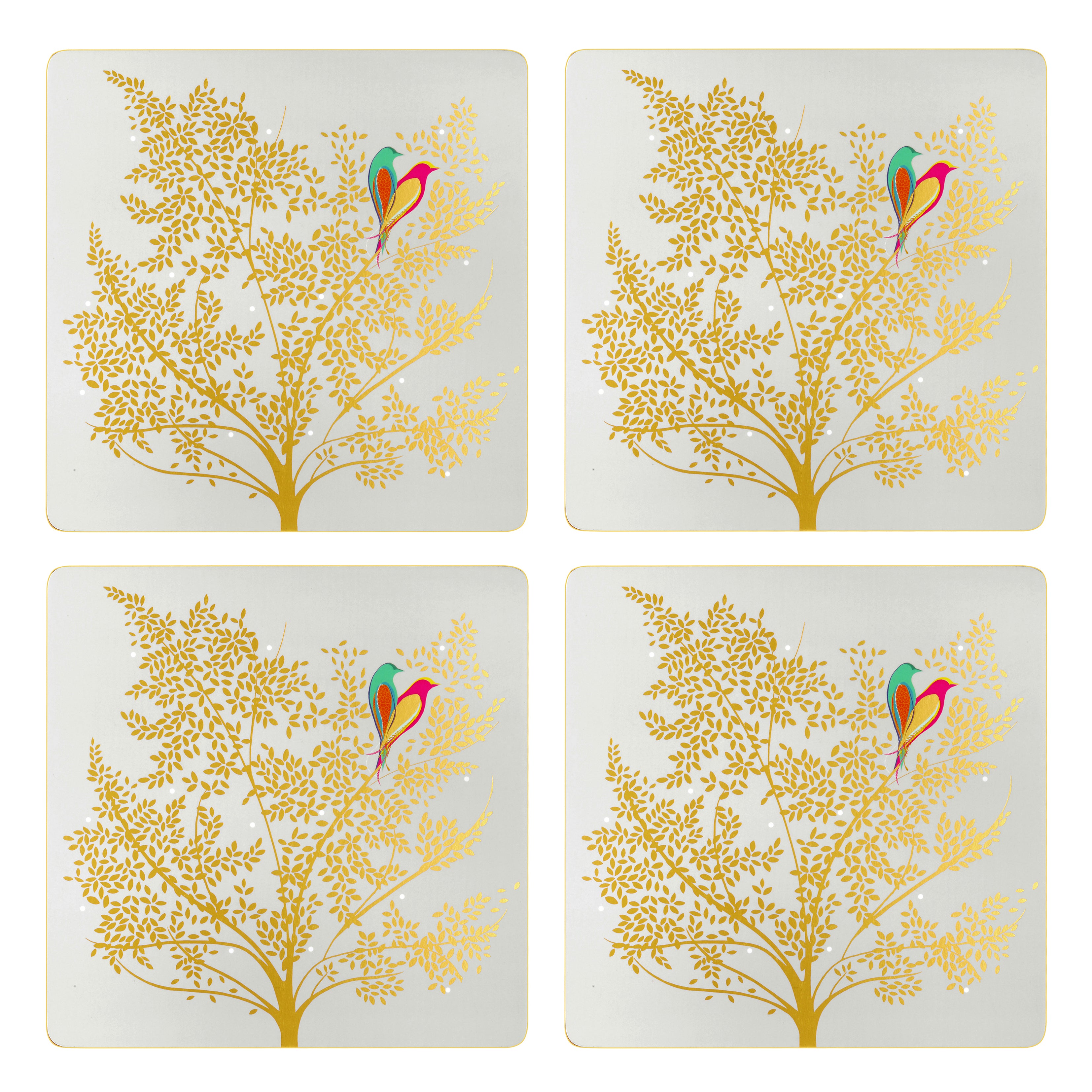 Chelsea Collection Square Placemats S/4 - Light Grey (s) 29.4 x 29.4cm Boxed Set