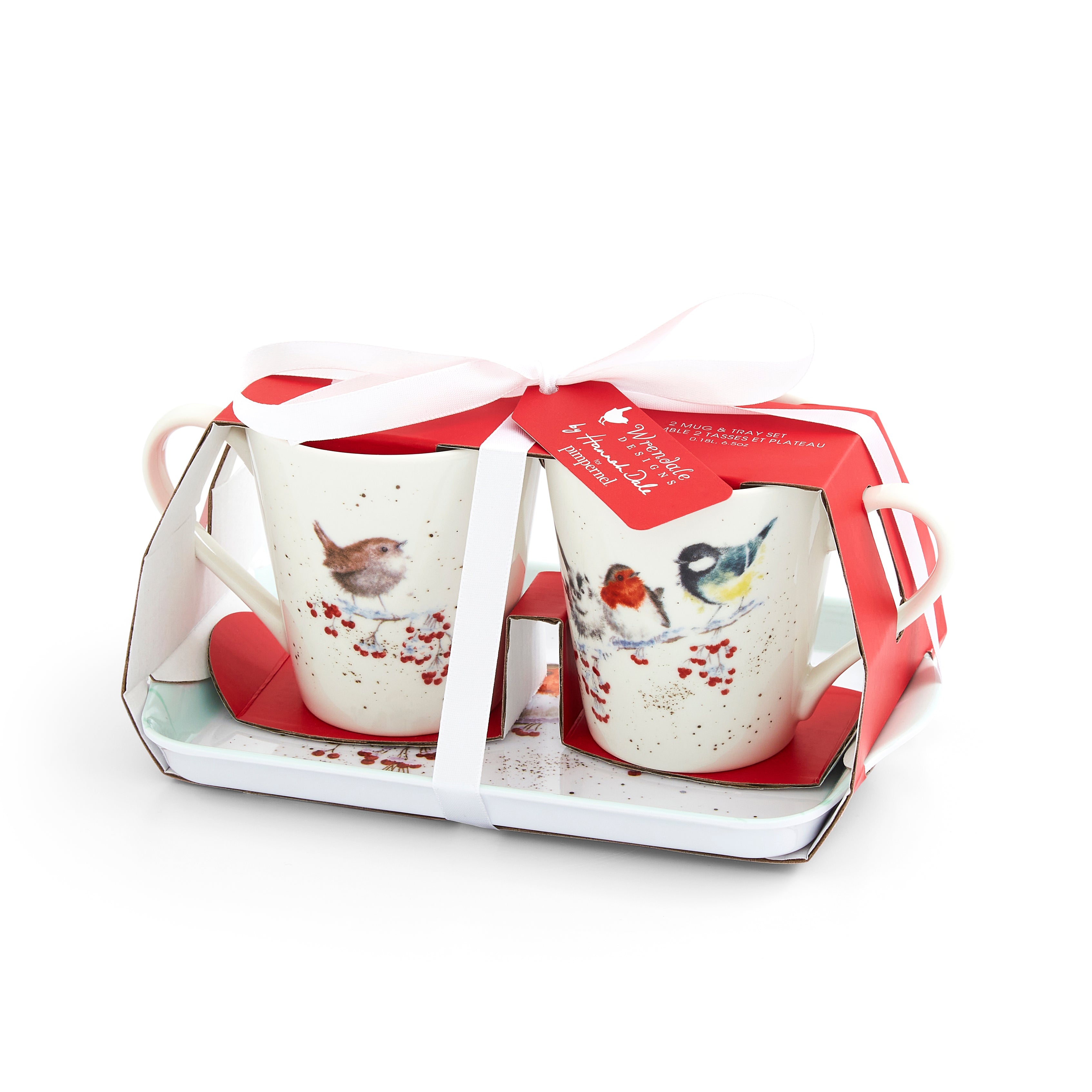 WreWrendale Designs - Christmas Collectionsndale Designs Coloured Collection One Snowy Day (Birds) Mug 0.18L 
Tray 21 x 14cm Single