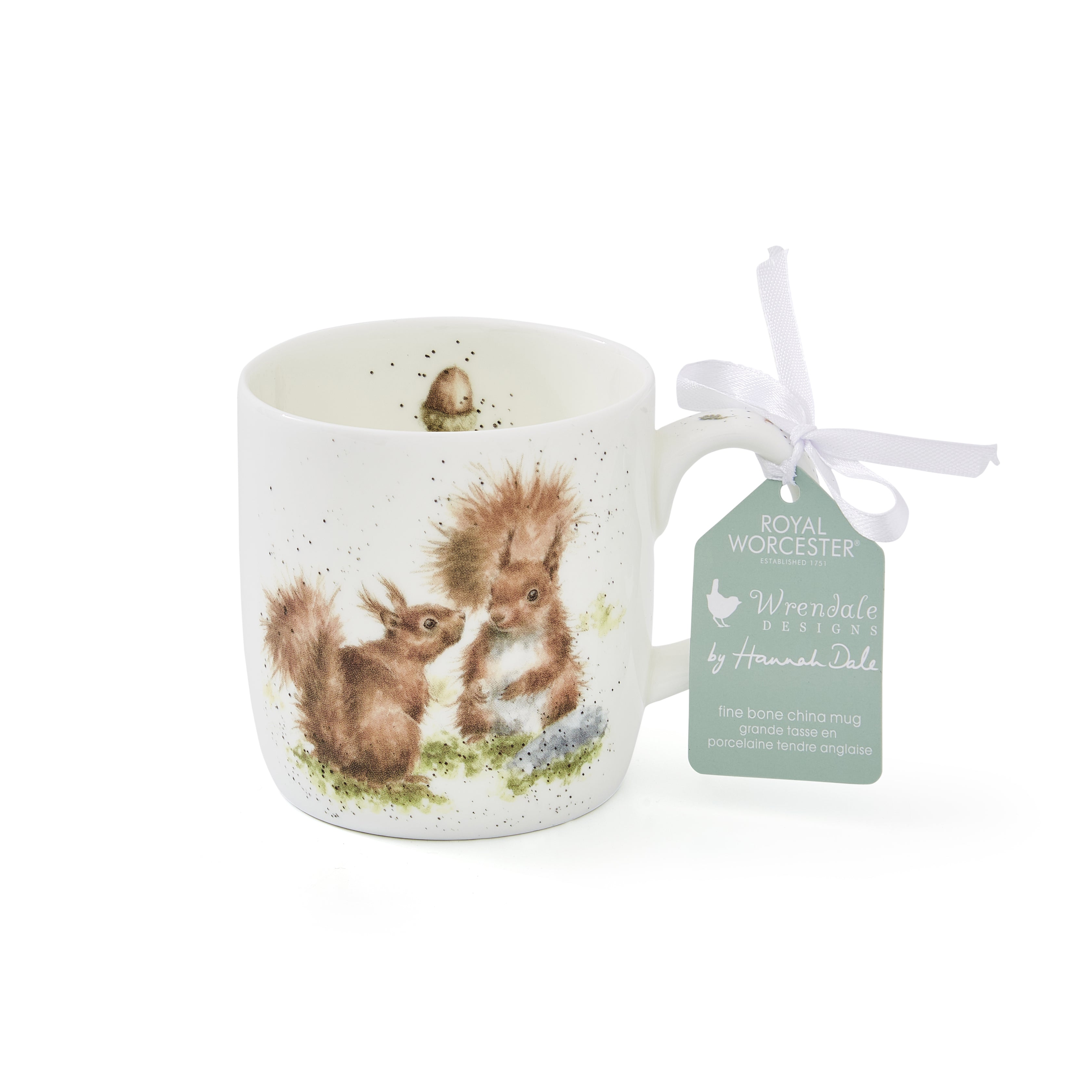 Royal Worcester Wrendale Designs Between Friends (Squirrel) 0.31L Set of 6