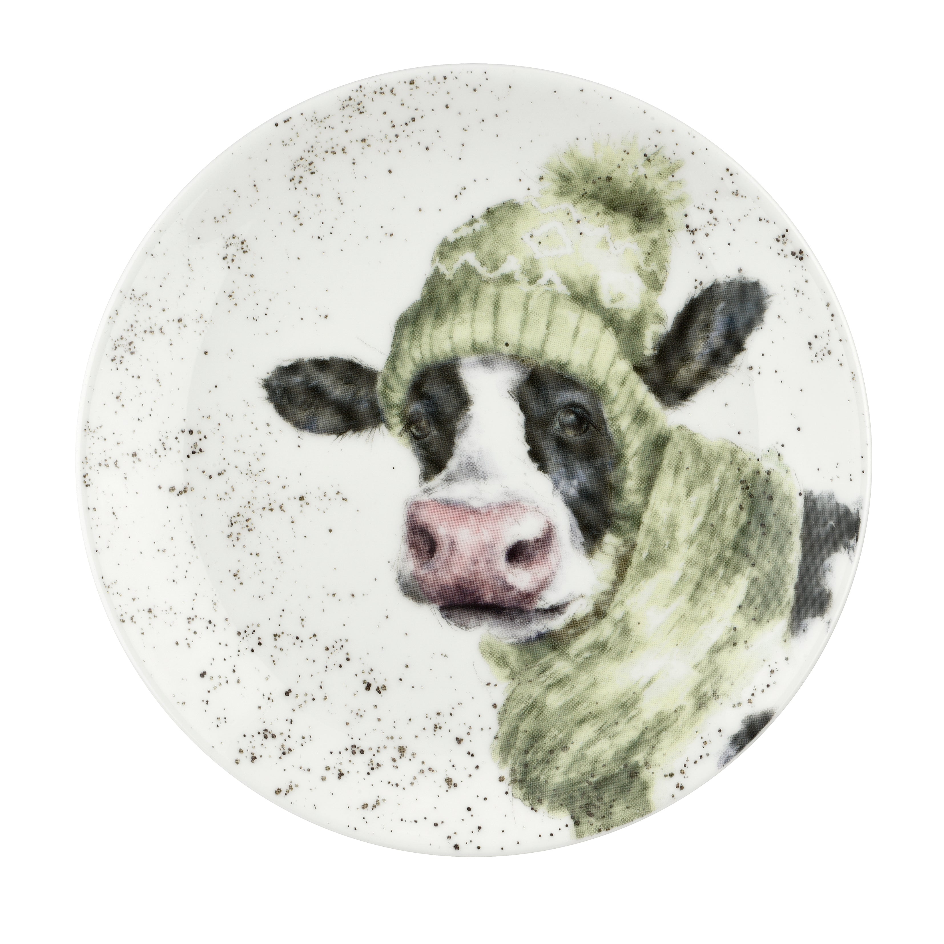WreWrendale Designs - Christmas Collectionsndale Designs Coloured Collection Coupe Plate - Set of 2 (Cow & Duck) 16.5cm Boxed Set