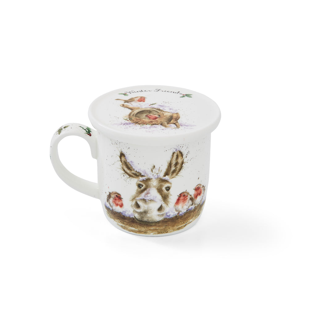 WreWrendale Designs - Christmas Collectionsndale Designs Coloured Collection Winter Friends(Donkey & Robin) Mug 0.31L 
Coaster 9.5cm Boxed Set