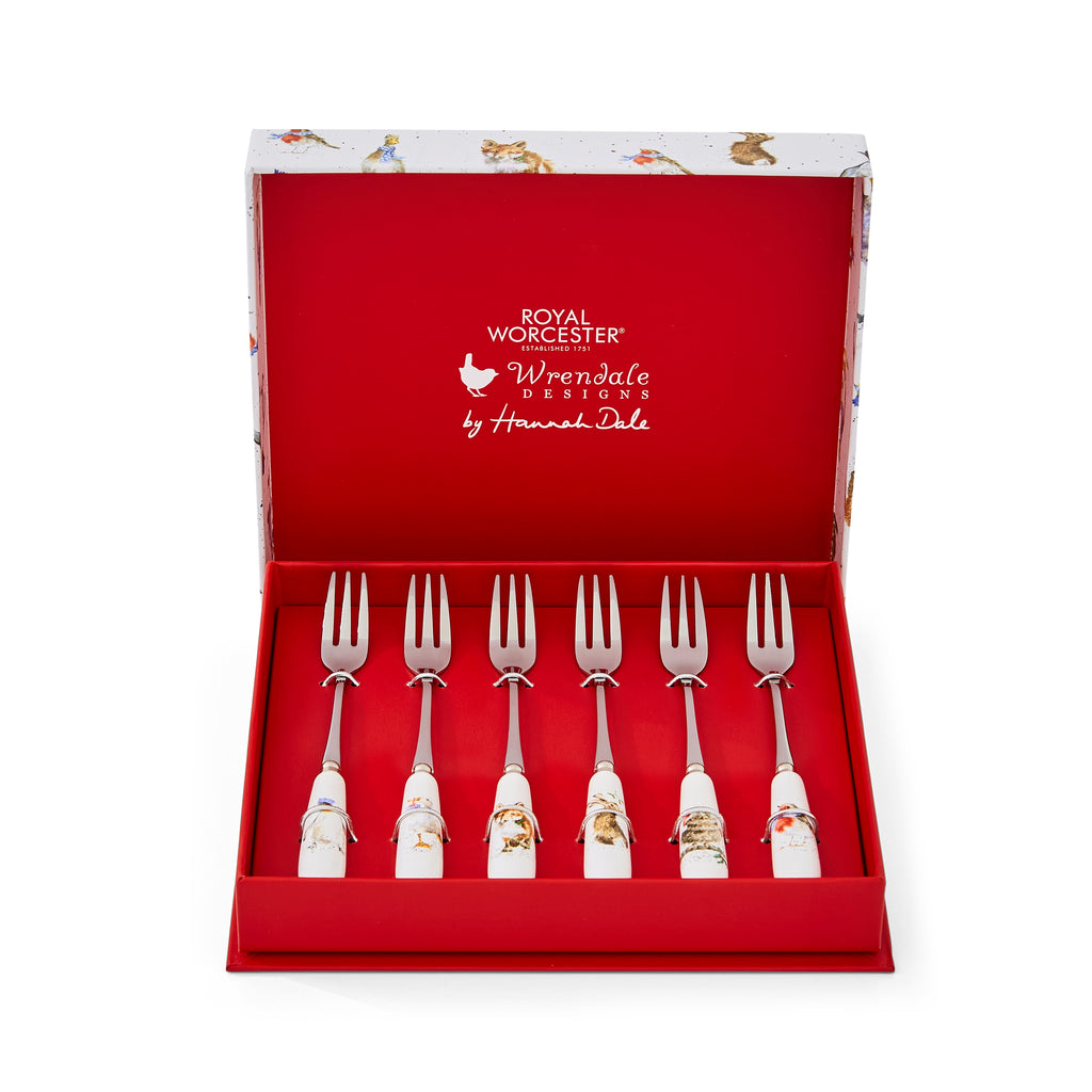 WreWrendale Designs - Christmas Collectionsndale Designs Coloured Collection Pastry Forks - Set of 6 15cm Boxed Set