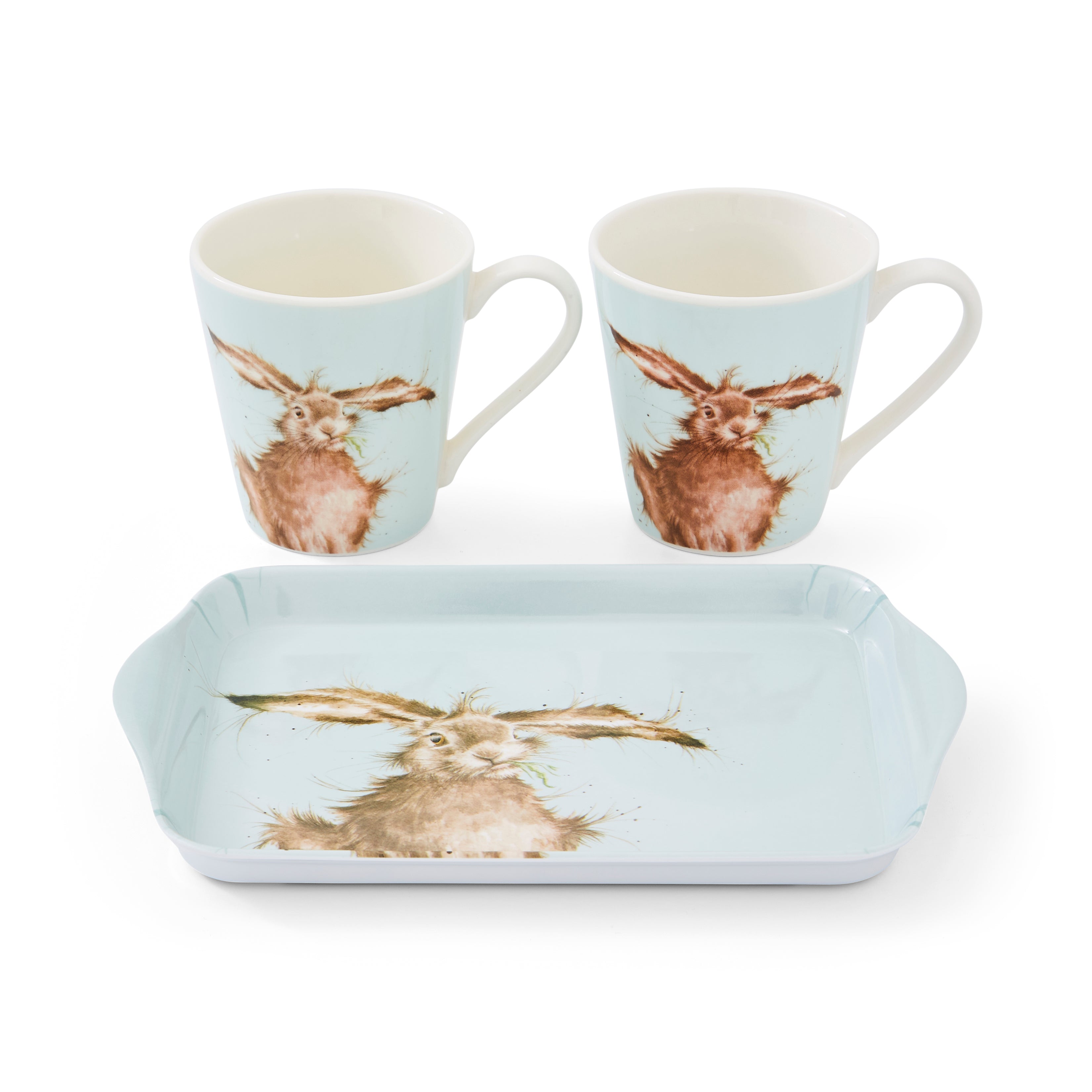 Wrendale Designs Coloured Collection Mug & Tray Set Mug 0.18L 
Tray 21 x 14cm Single
