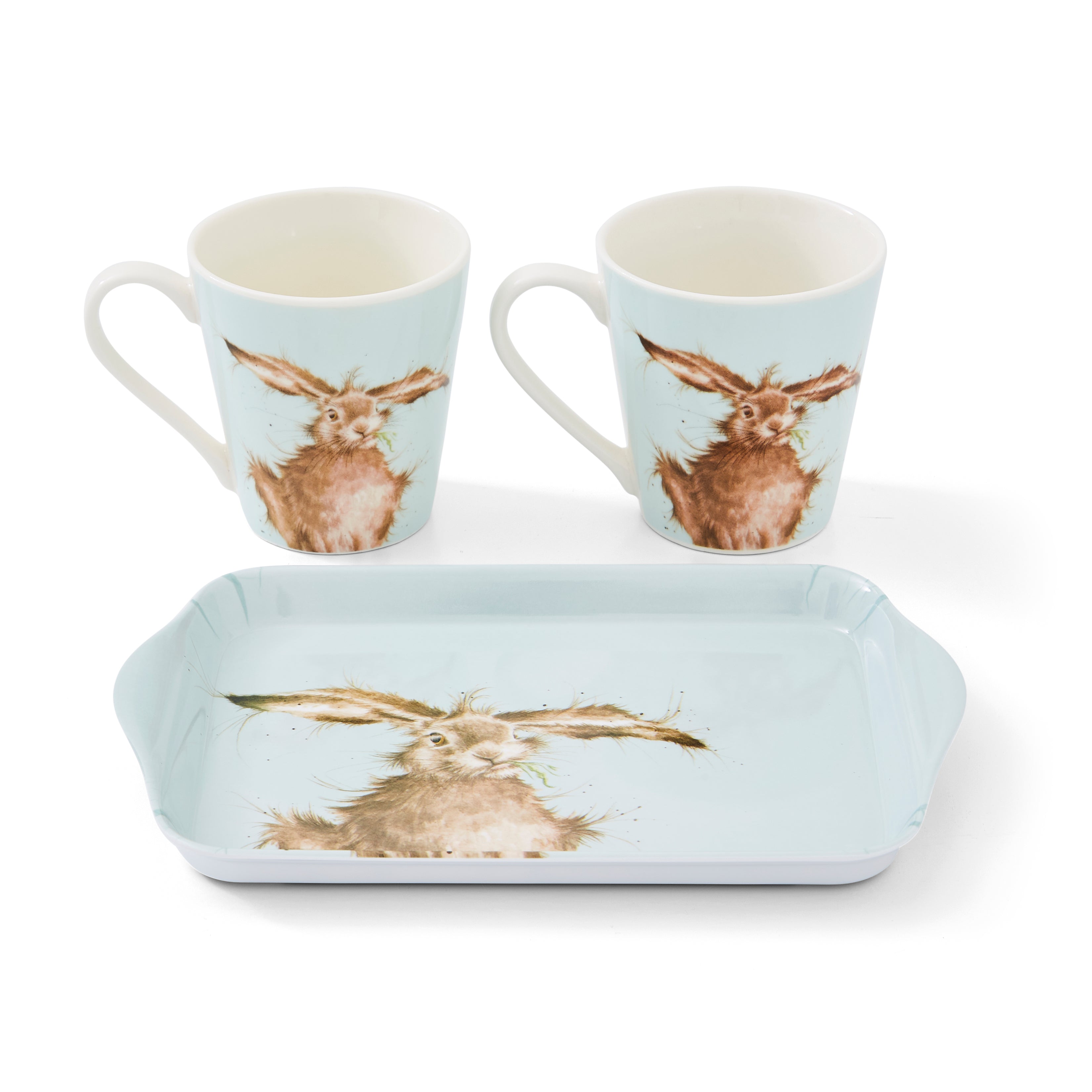 Wrendale Designs Coloured Collection Mug & Tray Set Mug 0.18L 
Tray 21 x 14cm Single