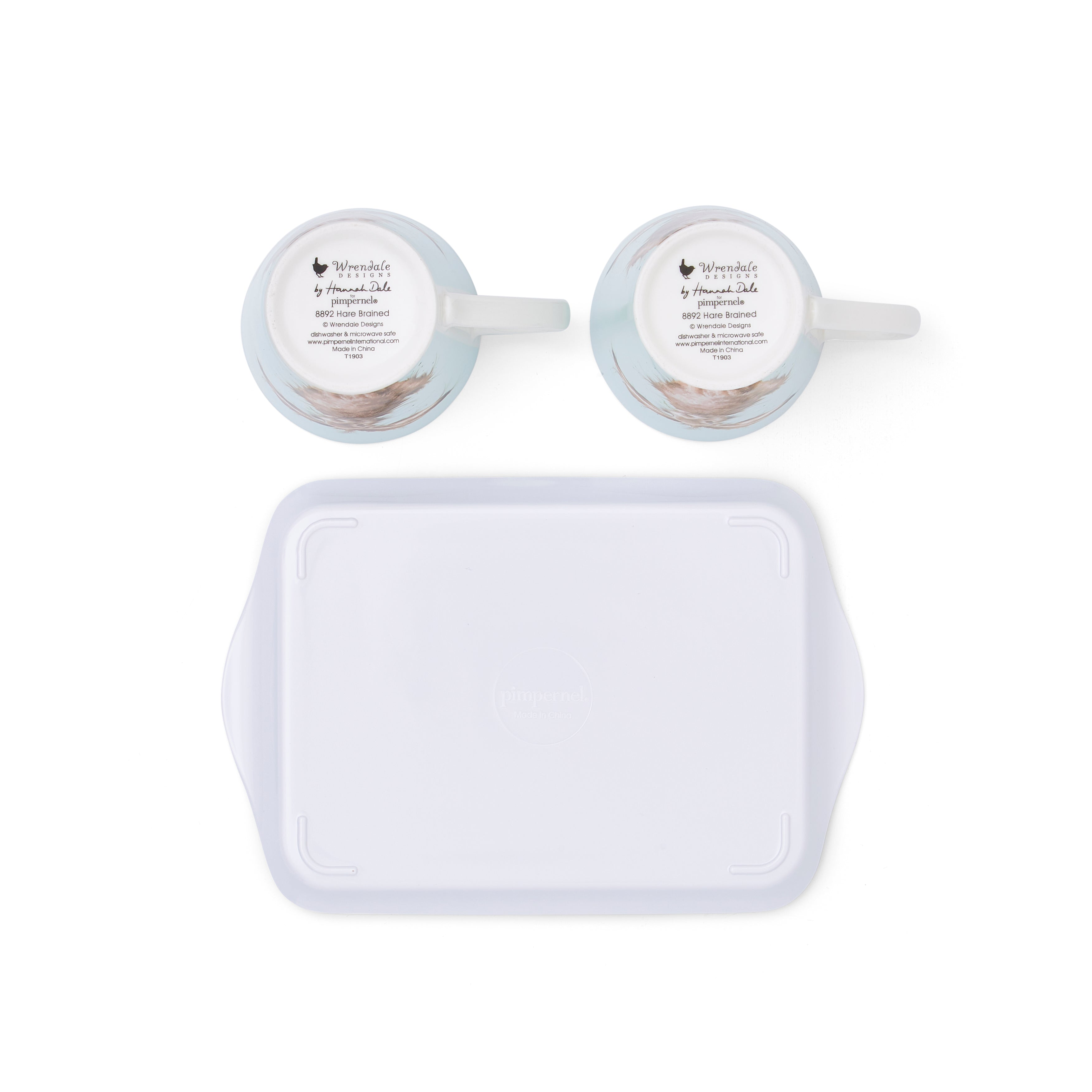 Wrendale Designs Coloured Collection Mug & Tray Set Mug 0.18L 
Tray 21 x 14cm Single