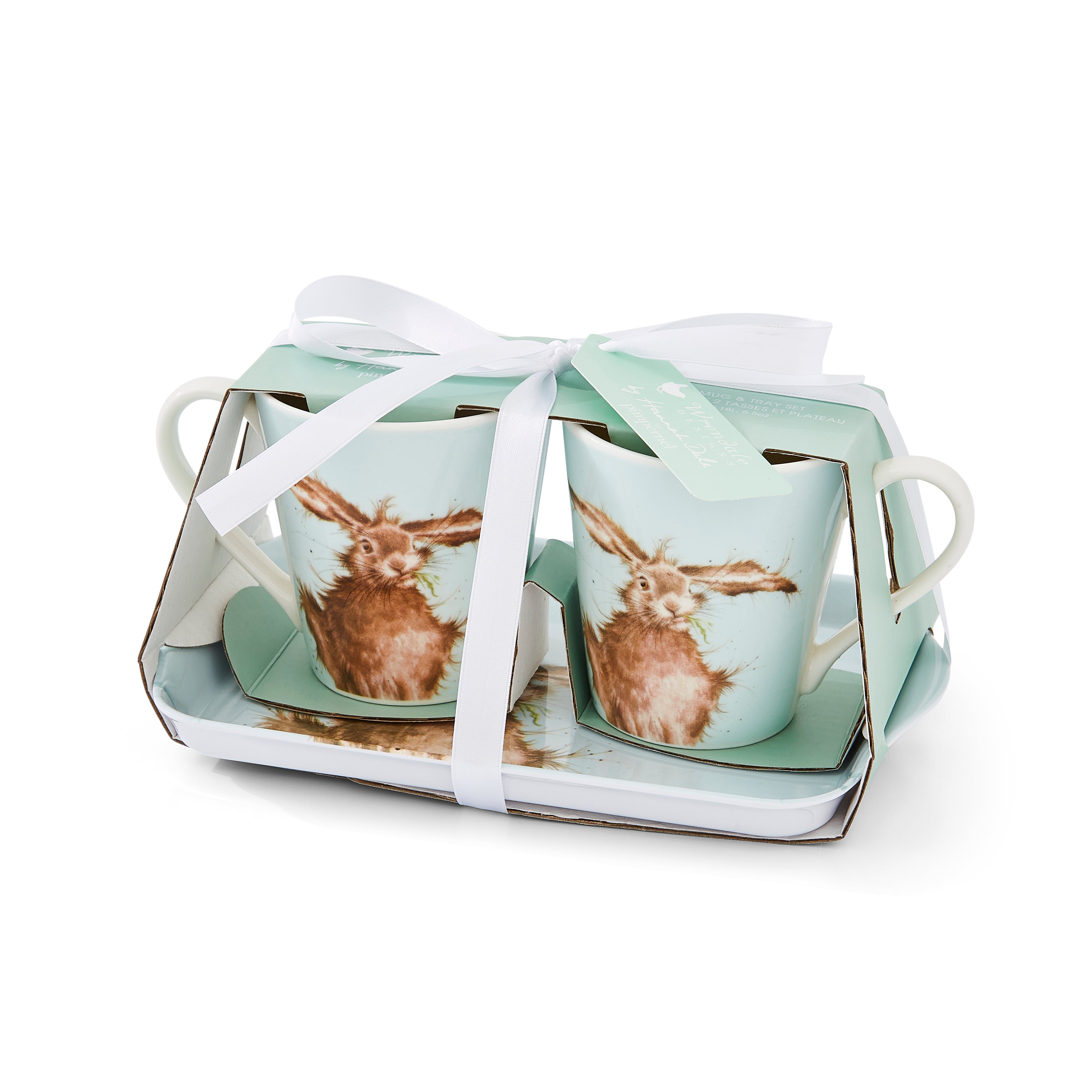 Wrendale Designs Coloured Collection Mug & Tray Set Mug 0.18L 
Tray 21 x 14cm Single