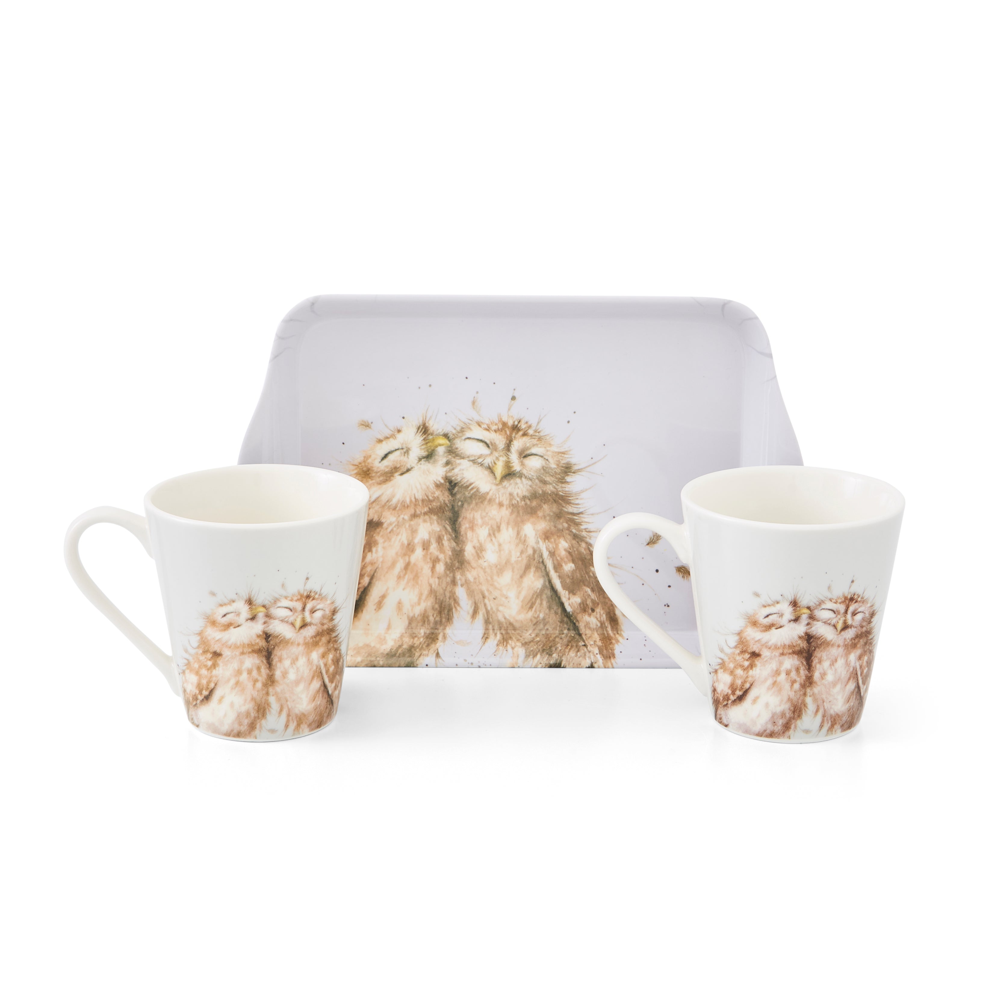 "Pimpernel  Wrendale  Coloured Collection - Owl Mug 0.18L 
Tray 21 x 14cm Single "