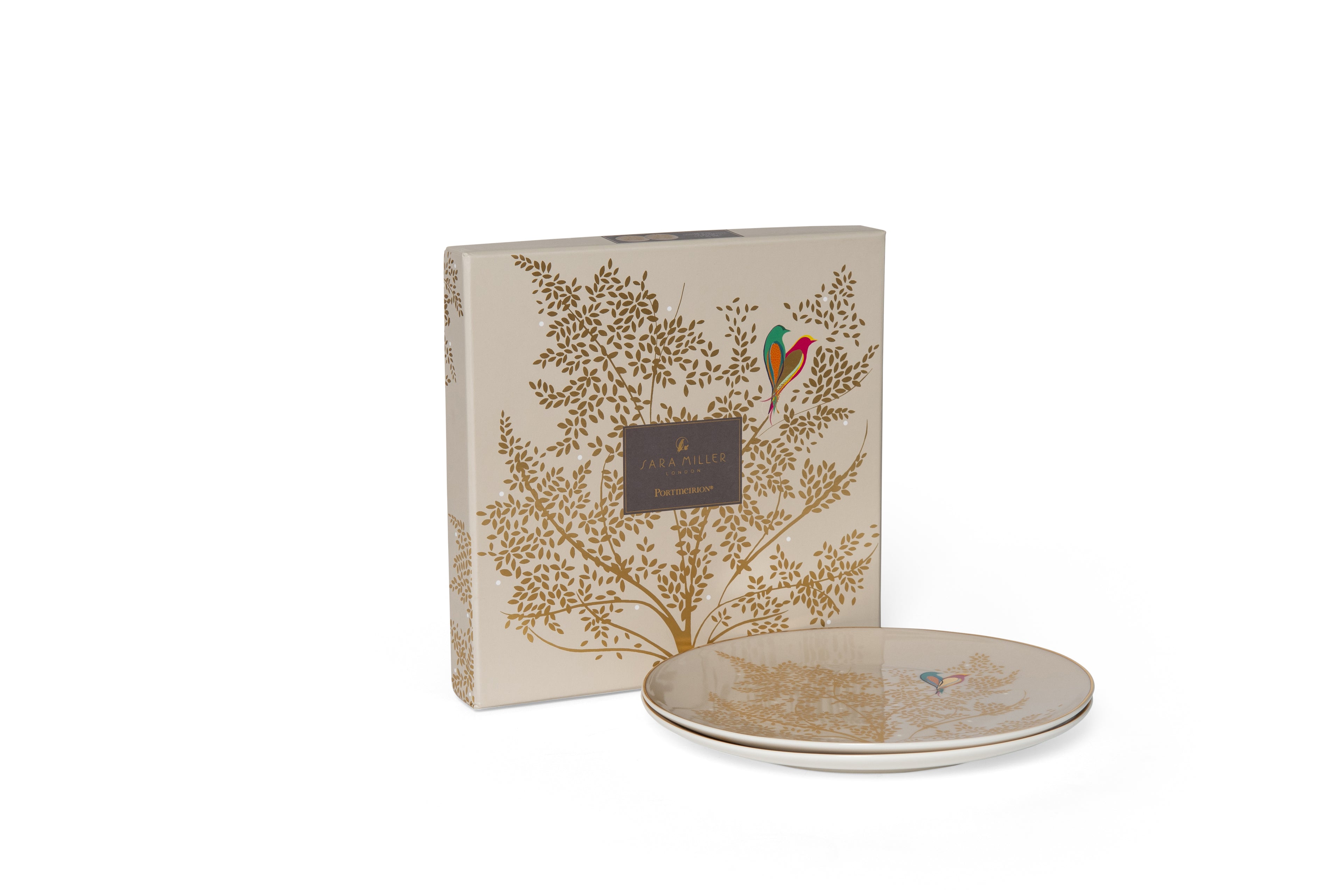 Cake Plate S/2 - Light Grey 20cm Boxed Set